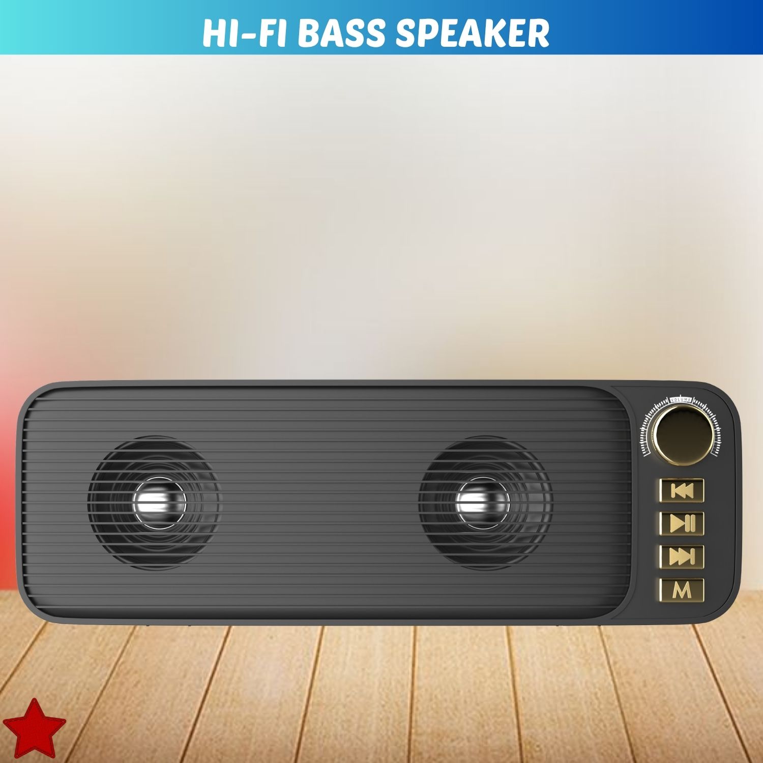 SACRO Shehnsha (PORTABLE BLUETOOTH DESKTOP SPEAKER) With Dynamic Thunder SoundQQ56 40 W Bluetooth Laptop/Desktop Speaker-image-35