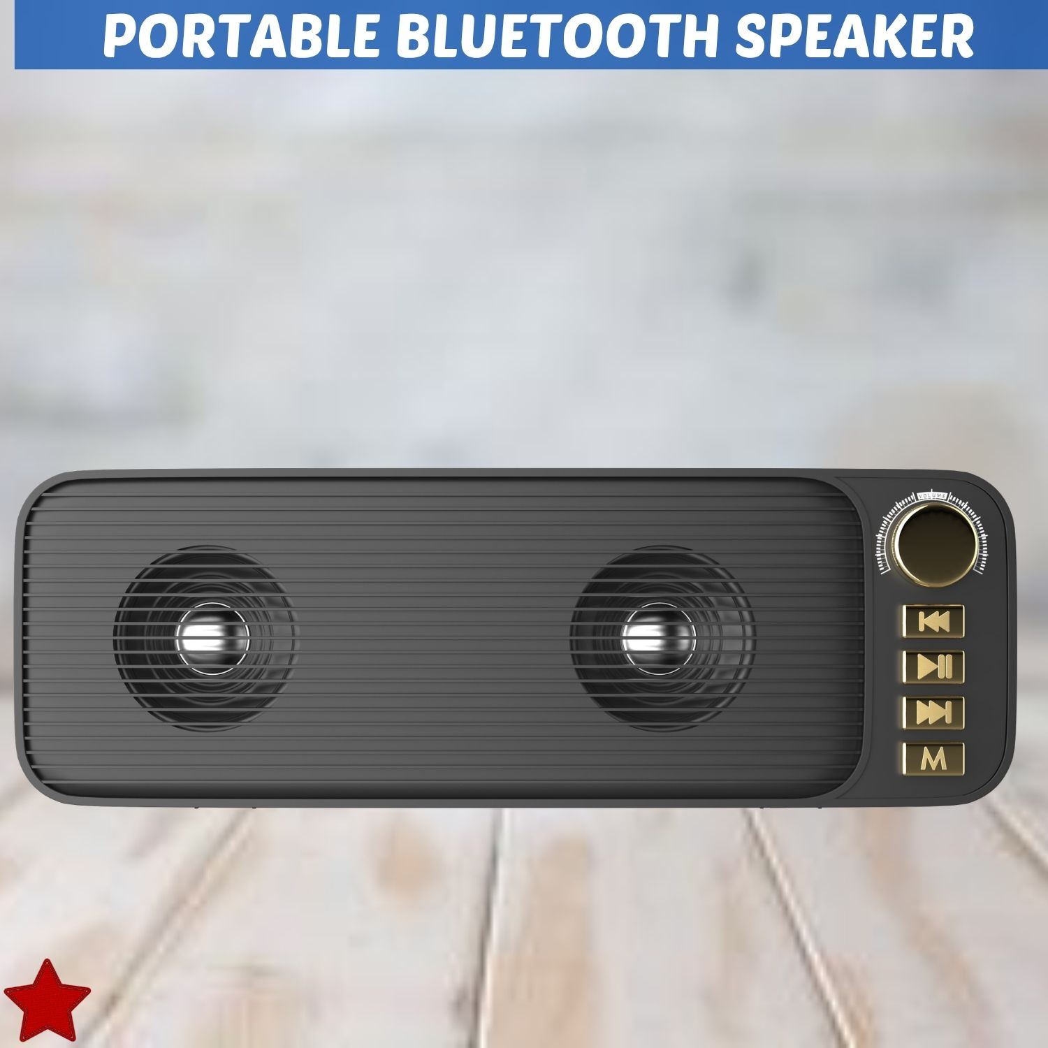 SACRO Shehnsha (PORTABLE BLUETOOTH DESKTOP SPEAKER) With Dynamic Thunder SoundTQ260 40 W Bluetooth Laptop/Desktop Speaker-image-43