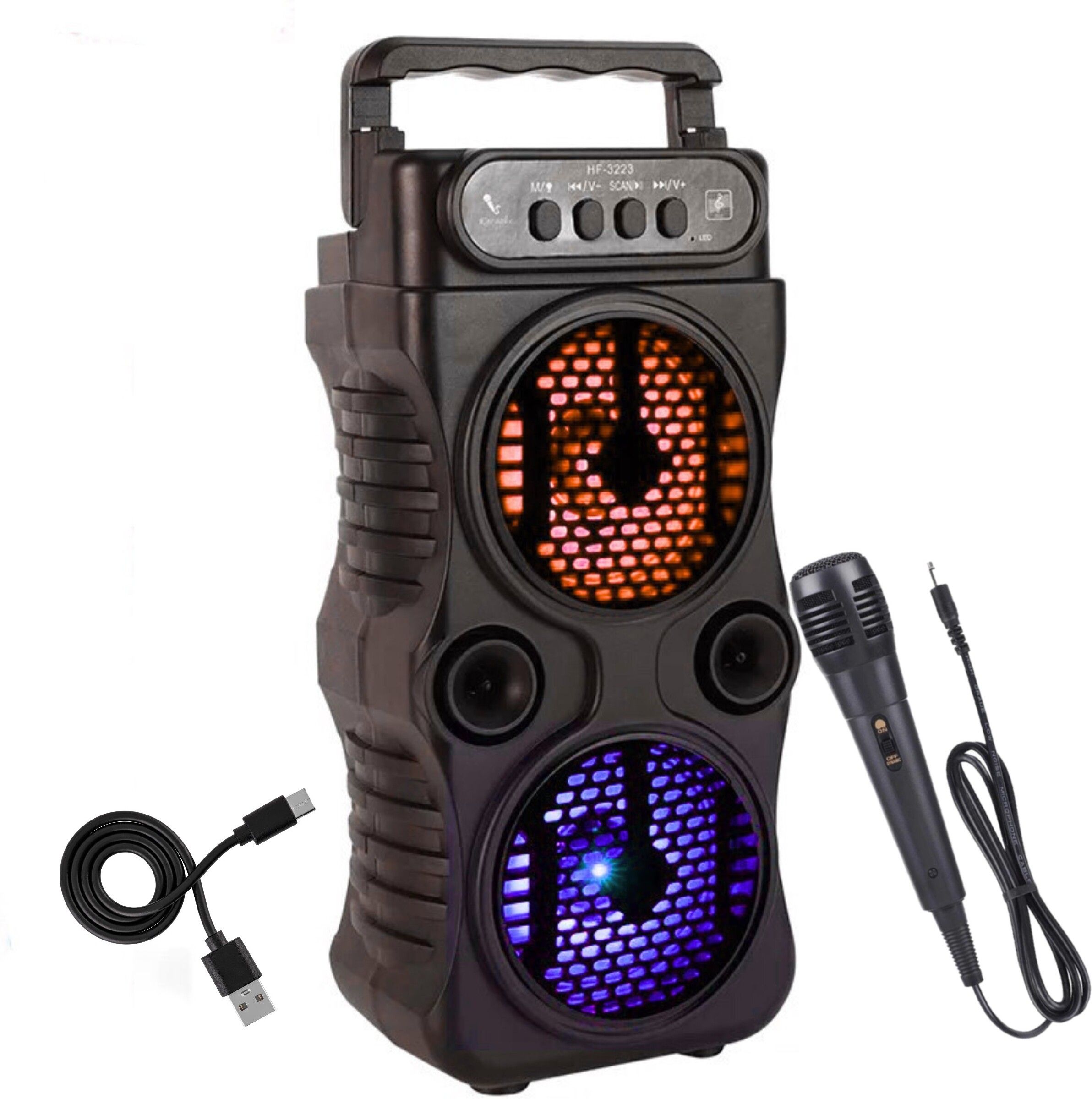 RECTITUDE Best quality Home Theater Speaker with Karaoke Mic RGB Lights Speakers 10 W Bluetooth Laptop/Desktop Speaker-image-28