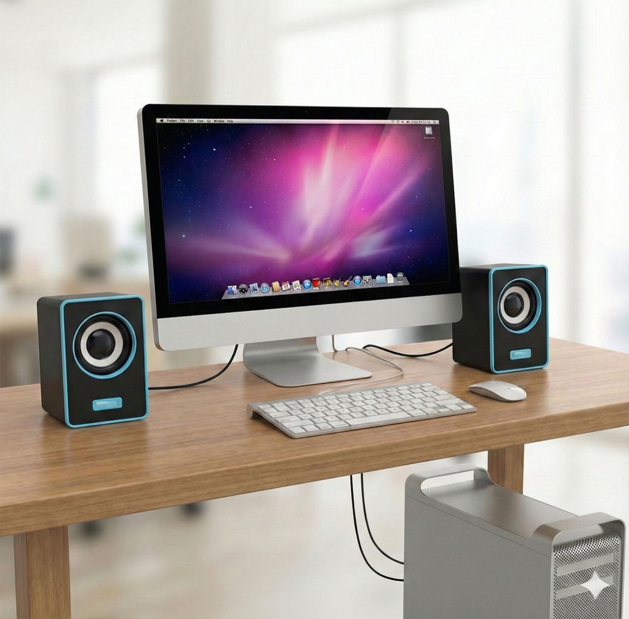 Coracao 6W USB Computer Speaker with Deep Bass & Clear Stereo Sound for PC & Mobile 6 W Bluetooth Laptop/Desktop Speaker-image-41
