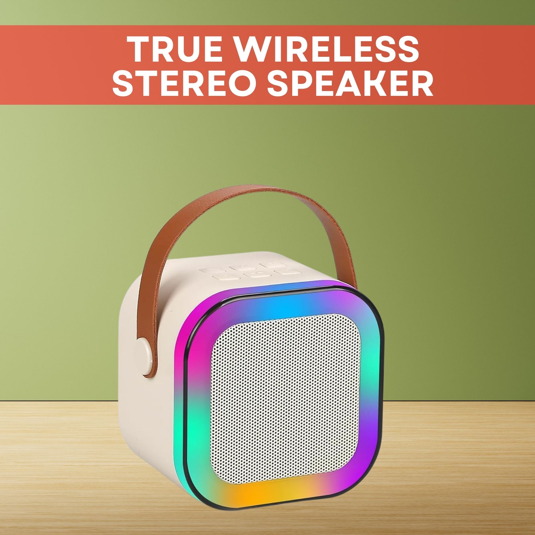 GUGGU W12 (PORTABLE WIRELESS BLUETOOTH SPEAKER) Dynamic Thunder Sound & RGB LightI222 10 W Bluetooth Laptop/Desktop Speaker-image-49