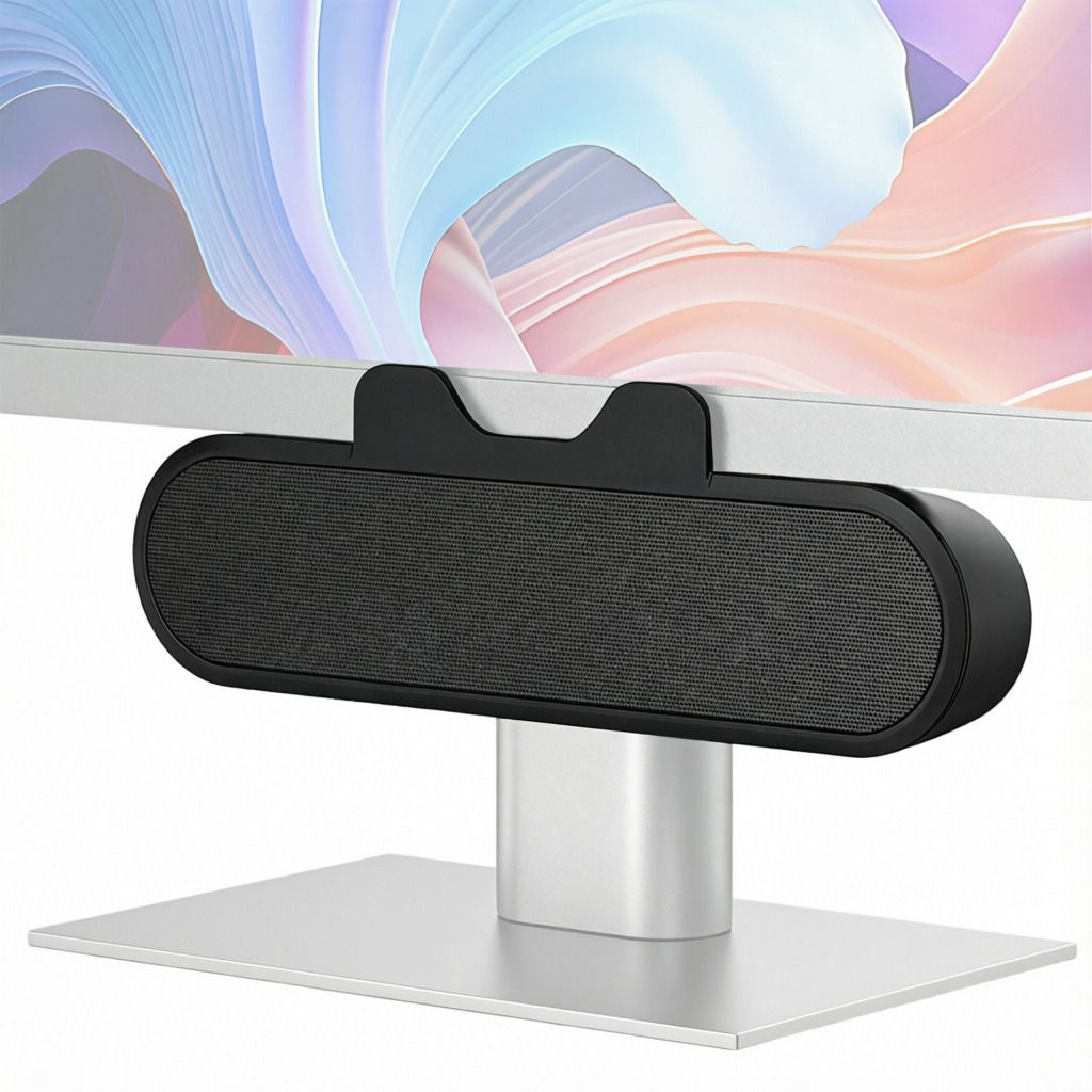 ELEPHANTBOAT Compact USB C and USB A Clip On PC Speaker with Dual Stereo Drivers Sound Laptop/Desktop Speaker-image-35