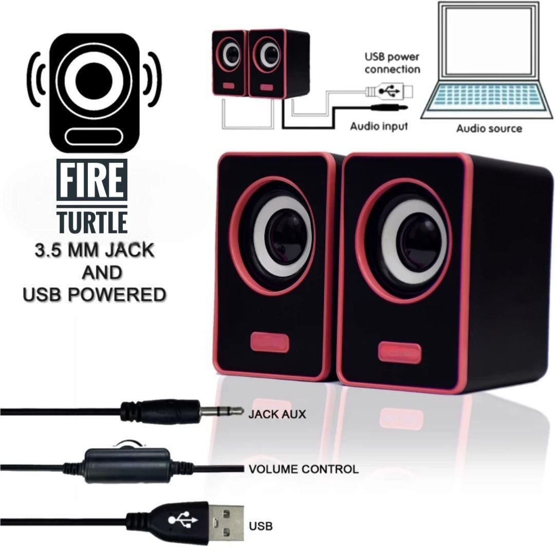 fire turtle Bass Sub woofer for PC Laptop /Desktop Speaker 6 W Laptop/Desktop Speaker-image-18