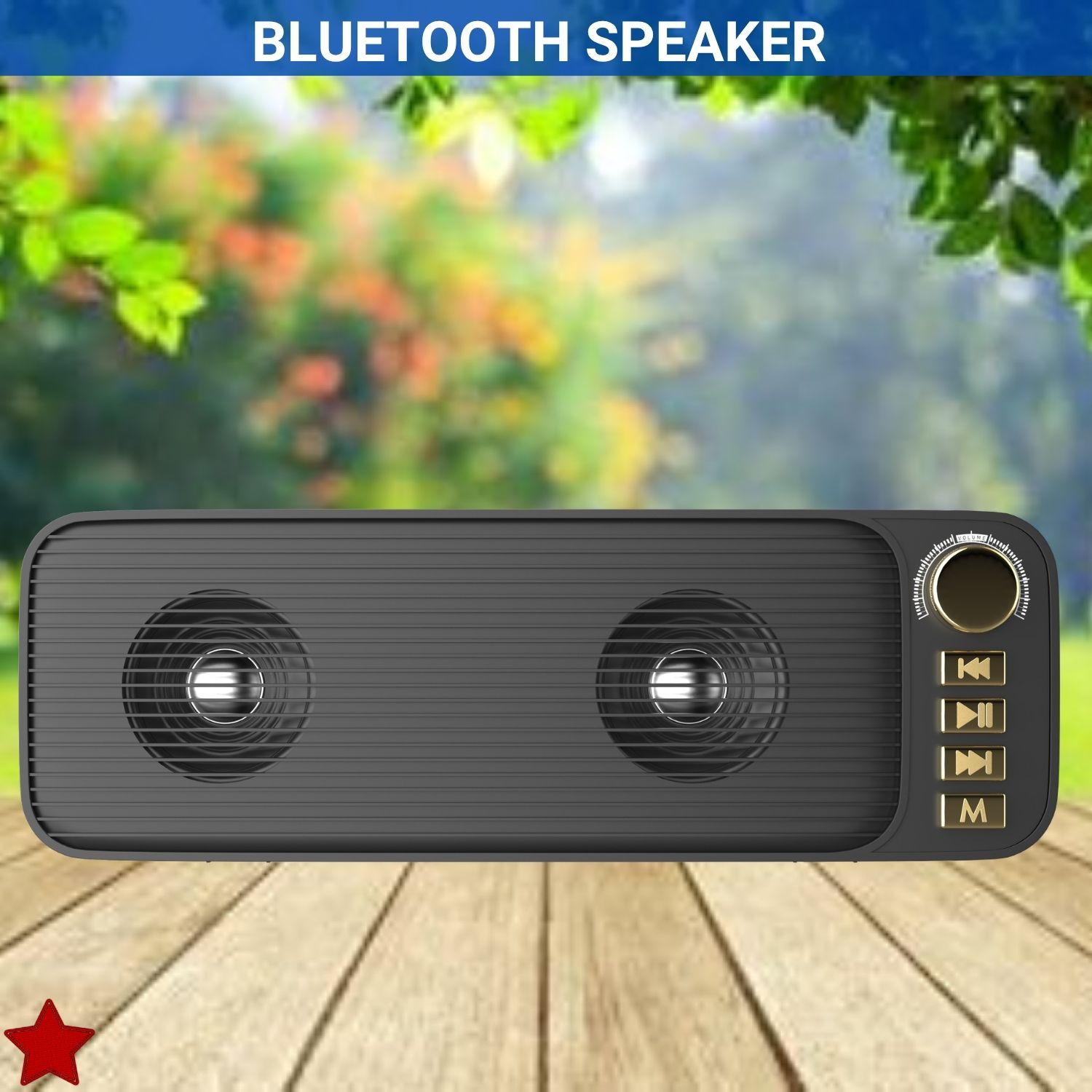 SACRO Shehnsha (PORTABLE BLUETOOTH DESKTOP SPEAKER) With Dynamic Thunder SoundQQ201 40 W Bluetooth Laptop/Desktop Speaker-image-6
