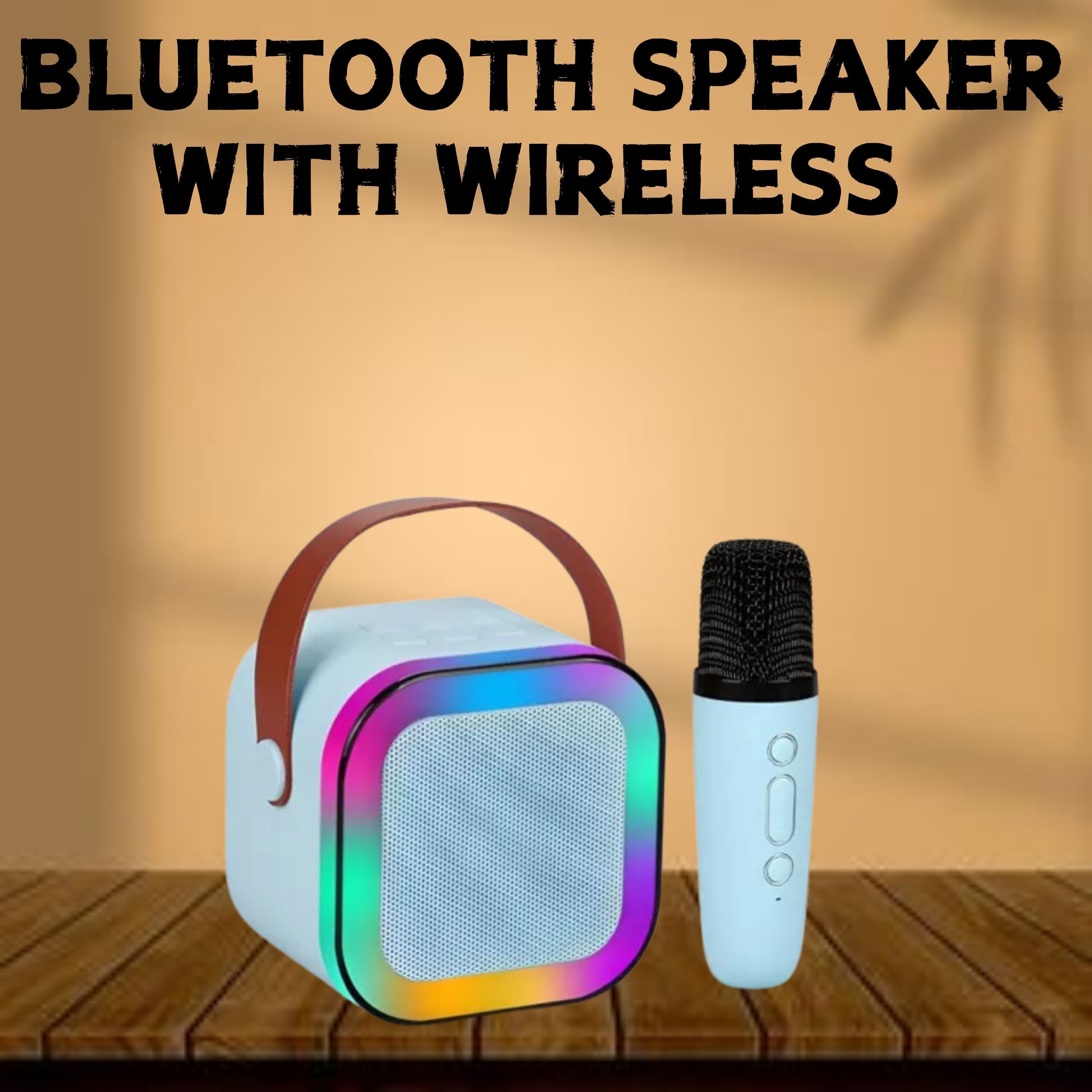 Clairbell Bluetooth Speaker with Wireless Karaoke Mic, 6Hrs Playtime and RGB Lights H103 10 W Bluetooth Laptop/Desktop Speaker-image-27