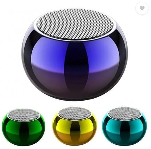 KUMB144 Bluetooth Speaker M4 Mini Electroplating Round Steel Speaker 10 W Bluetooth Laptop/Desktop Speaker-image-8