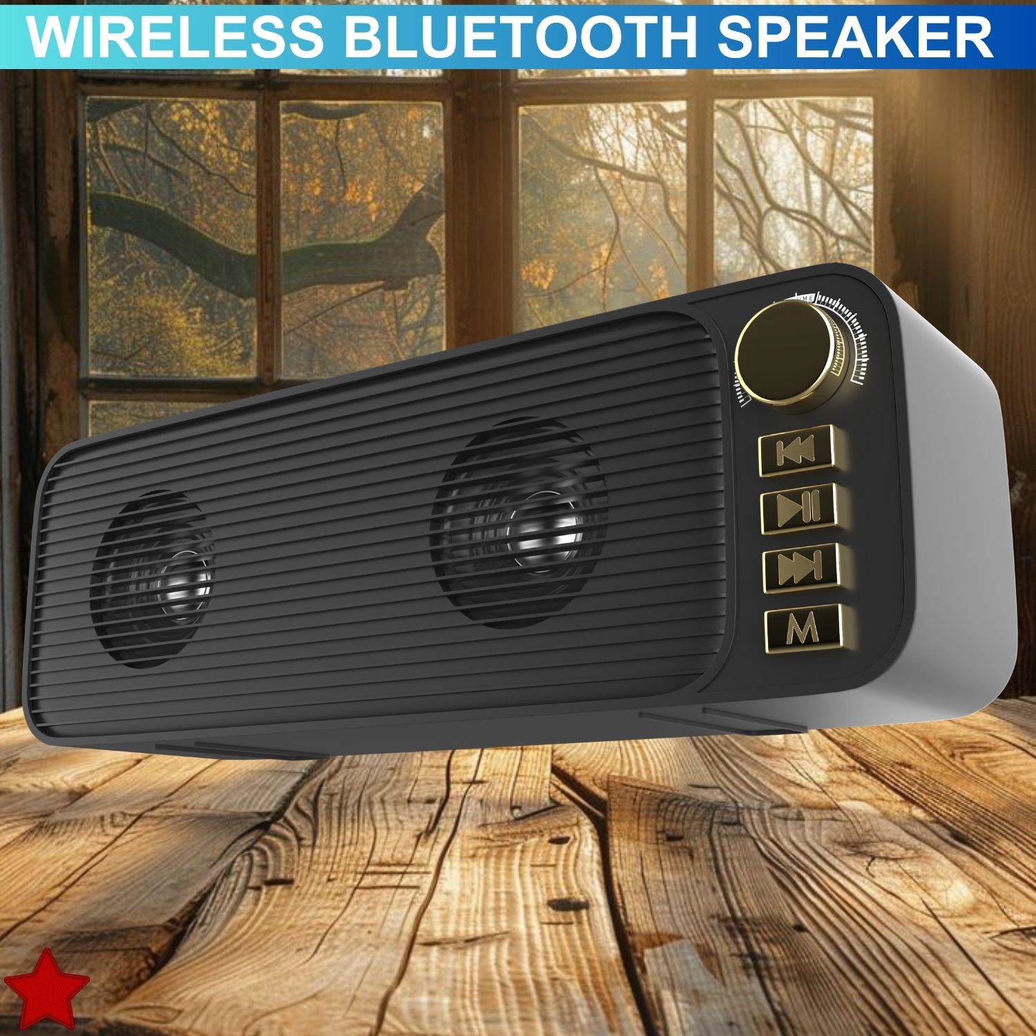 SACRO Shehnsha (PORTABLE BLUETOOTH DESKTOP SPEAKER) With Dynamic Thunder SoundWQ392 40 W Bluetooth Laptop/Desktop Speaker-image-47