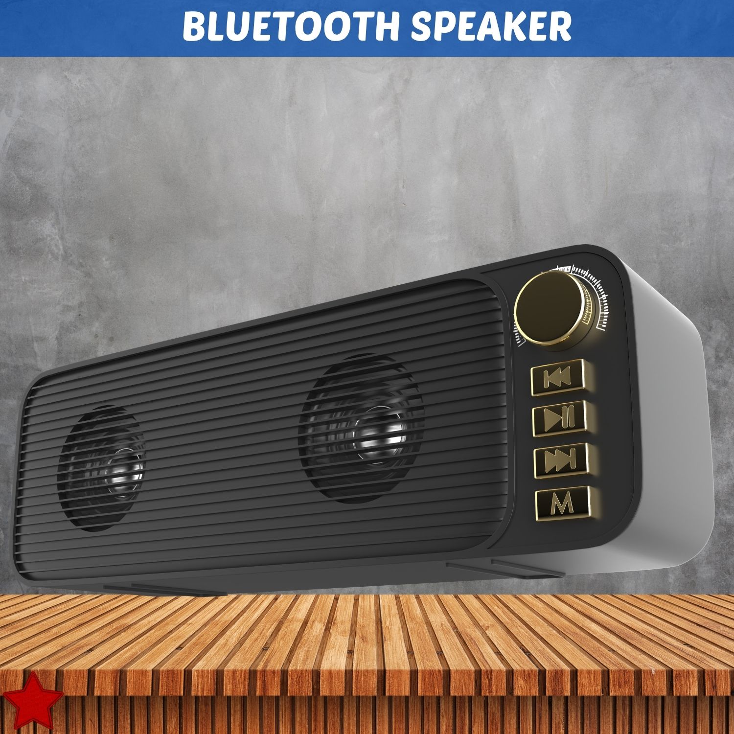 SACRO Shehnsha (PORTABLE BLUETOOTH DESKTOP SPEAKER) With Dynamic Thunder SoundQQ311 40 W Bluetooth Laptop/Desktop Speaker-image-44