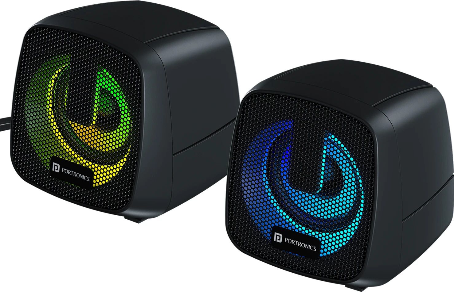 Portronics In Tune 6 6W HD Sound Desktop PC Speaker,3.5mm,LED Lights,USB Powered,Metal Mesh 6 W Laptop/Desktop Speaker-image-18