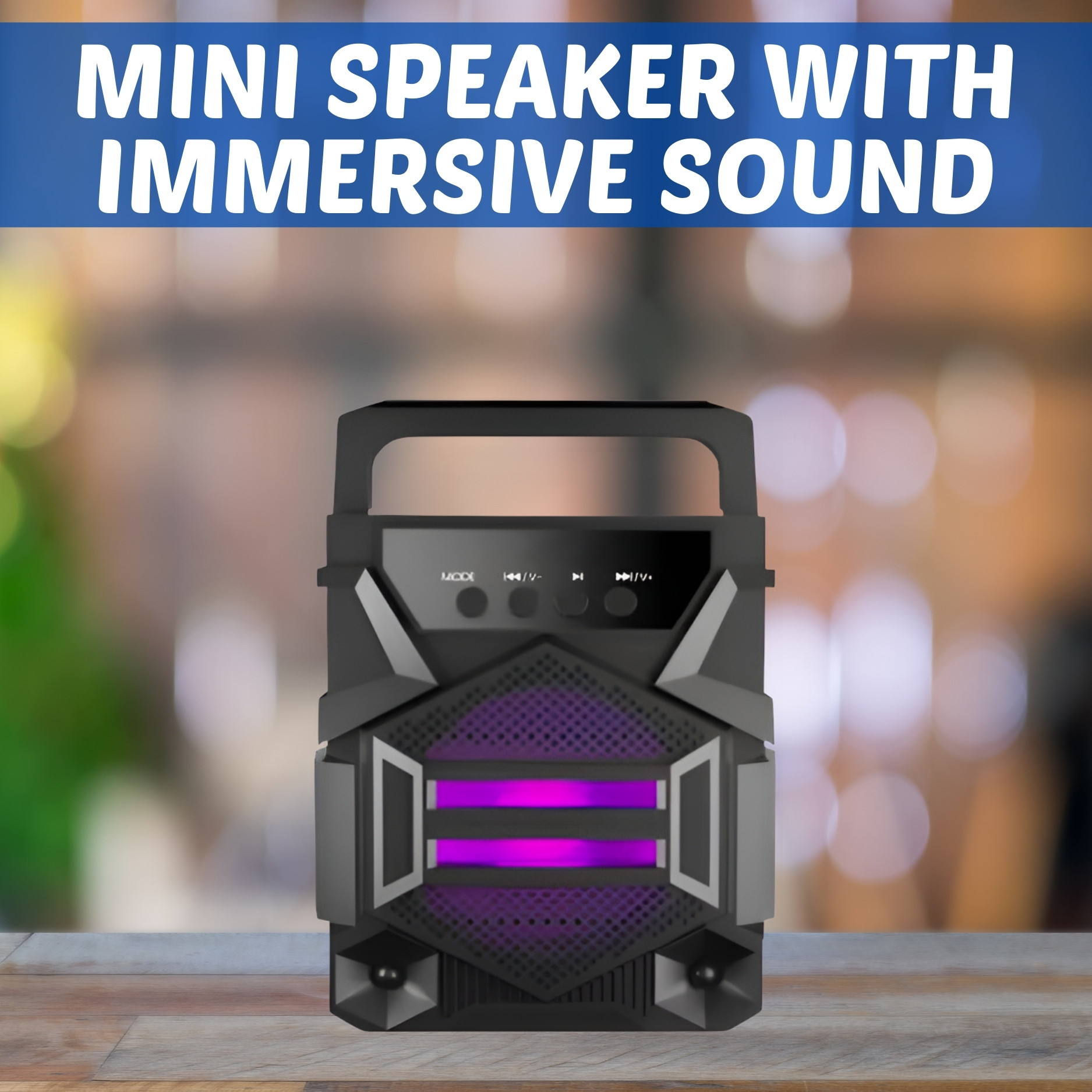 FRONY 3104 (PORTABLE BLUETOOTH PARTY SPEAKER) With High Quality Sound & High BassGR366 5 W Bluetooth Laptop/Desktop Speaker image 1