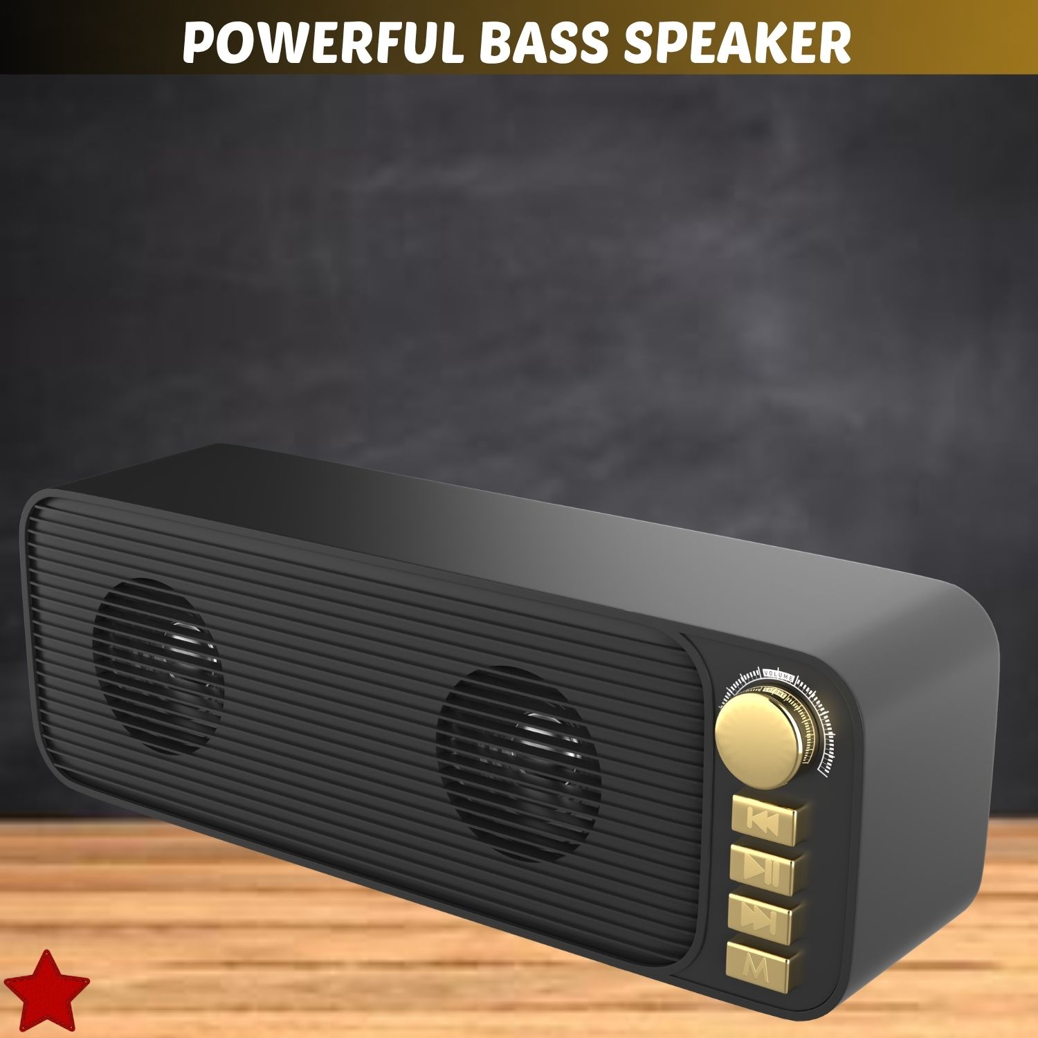 SACRO Shehnsha (PORTABLE BLUETOOTH DESKTOP SPEAKER) With Dynamic Thunder SoundQQ396 40 W Bluetooth Laptop/Desktop Speaker-image-47