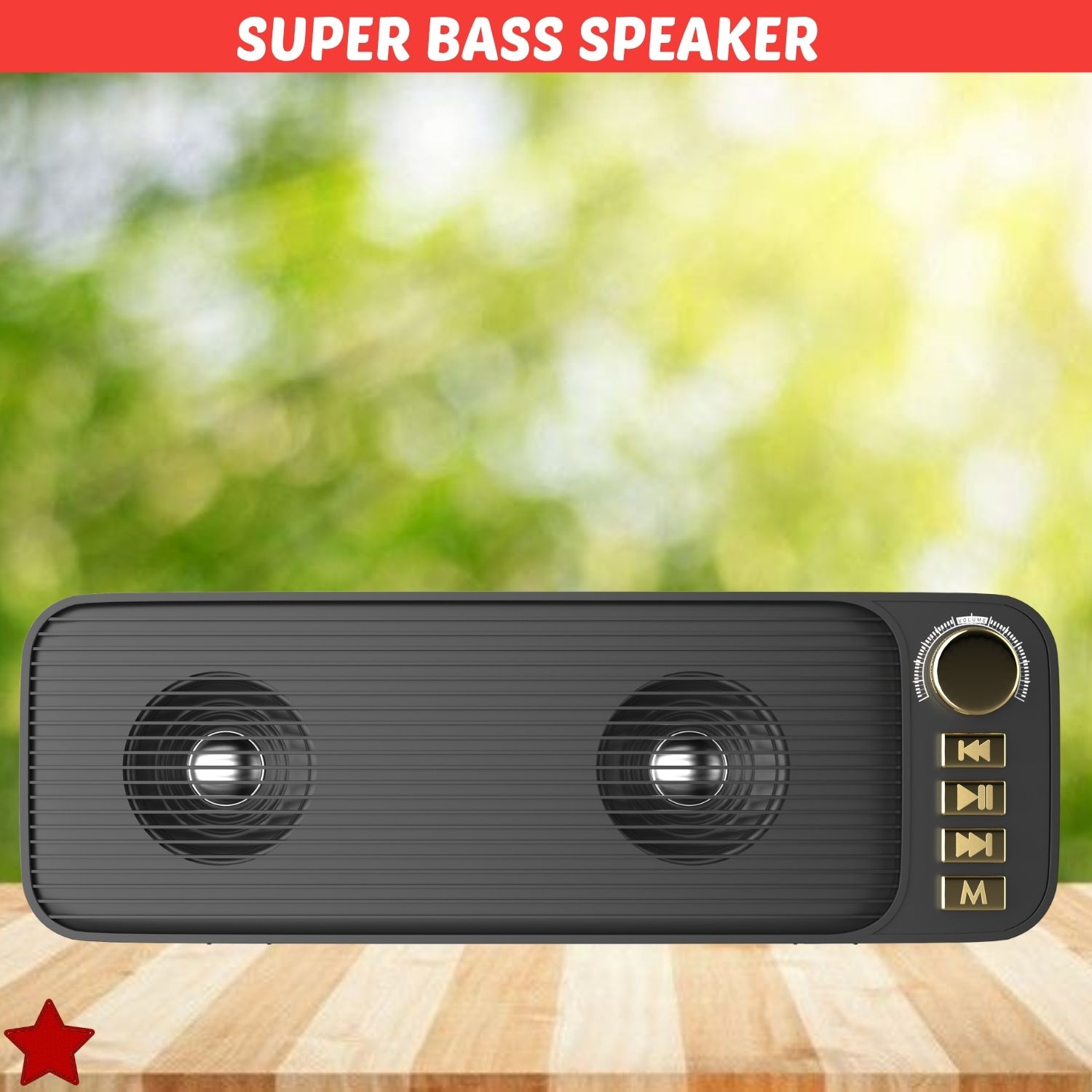 SACRO Shehnsha (PORTABLE BLUETOOTH DESKTOP SPEAKER) With Dynamic Thunder SoundWQ472 40 W Bluetooth Laptop/Desktop Speaker-image-43