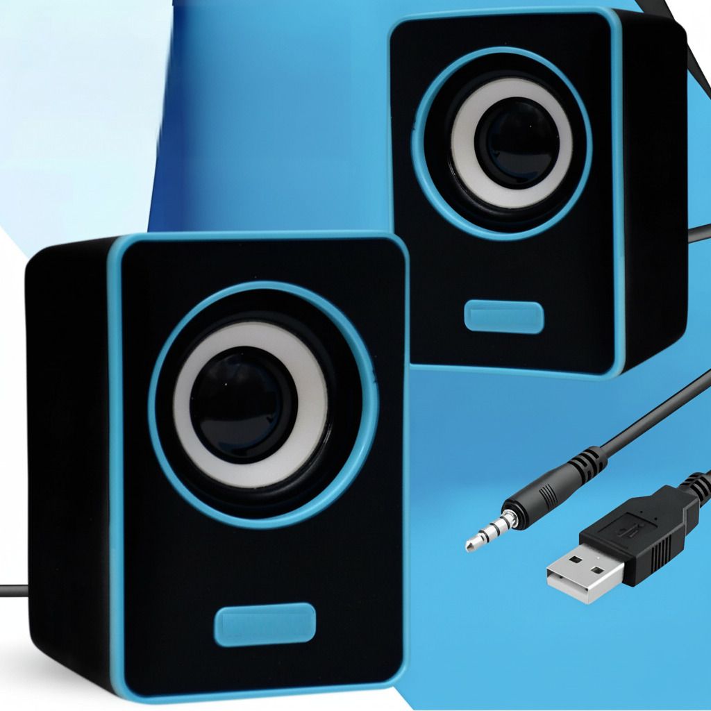 Coracao 6W Computer Speaker with Deep Bass USB Power & Clear Stereo Sound Connect Mobile 6 W Laptop/Desktop Speaker-image-28