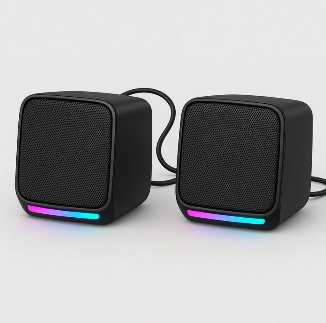 Coracao |Mini Portable Bass Subwoofer Speaker System for PC & Laptop 6 W Laptop/Desktop Speaker-image-34