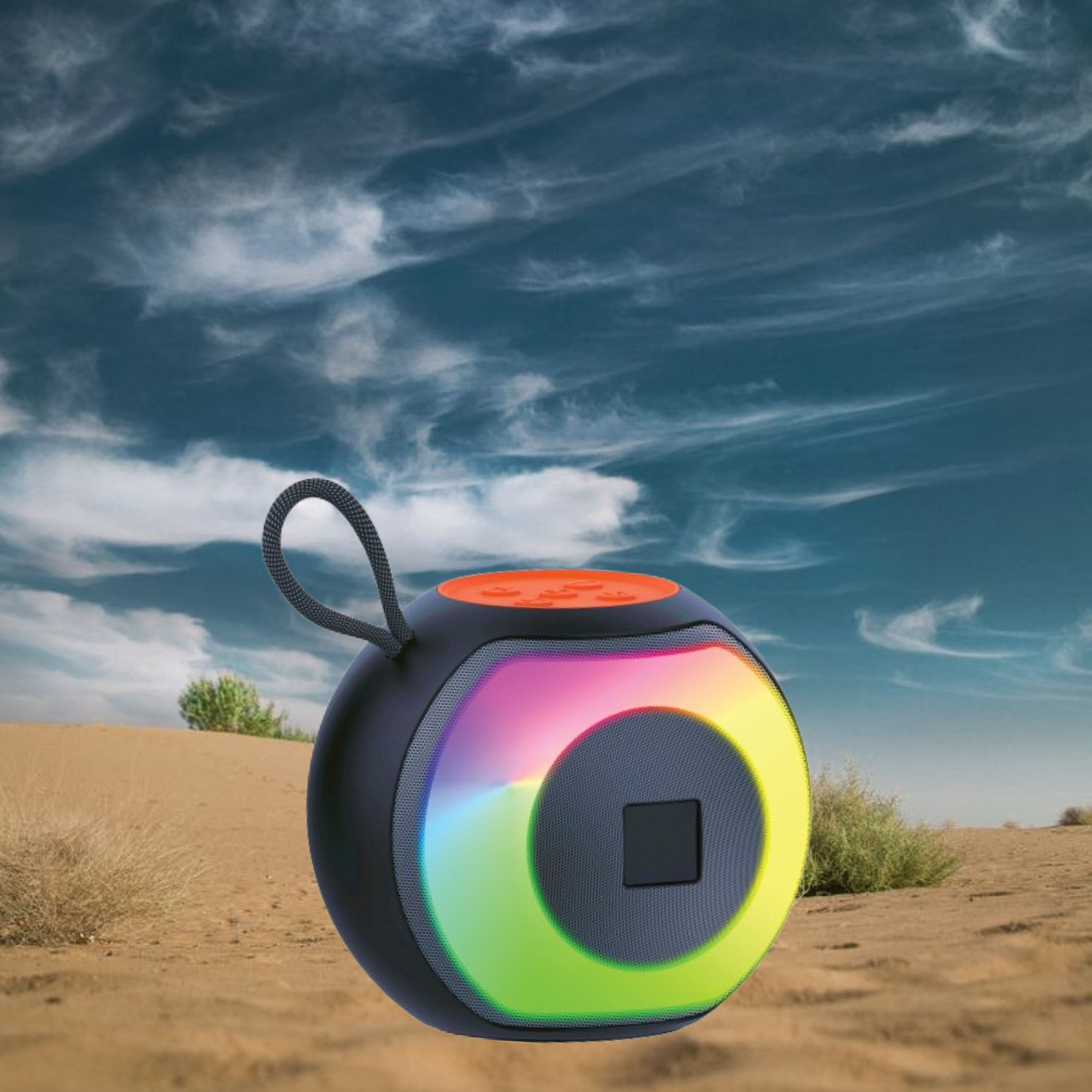 SACRO Pearl (PORTABLE SMART DESKTOP SPEAKER) Dynamic Thunder Sound 1500mAh BatteryE447 12 W Bluetooth Laptop/Desktop Speaker image 1