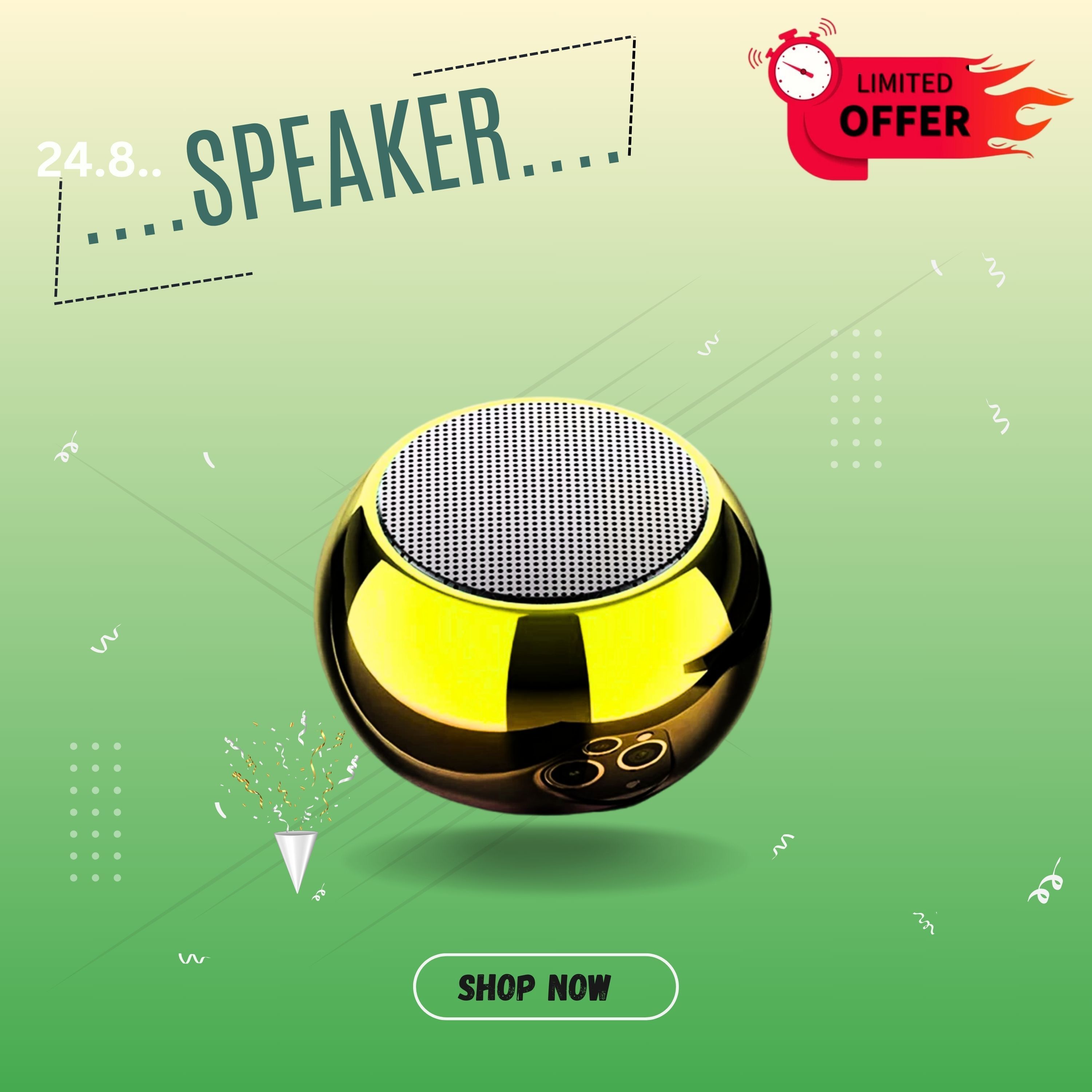 Clairbell Bluetooth Speaker M3 Plus with Mic, Hand-Free Wireless Portable 5W SpeakersA130 5 W Bluetooth Laptop/Desktop Speaker-image-40