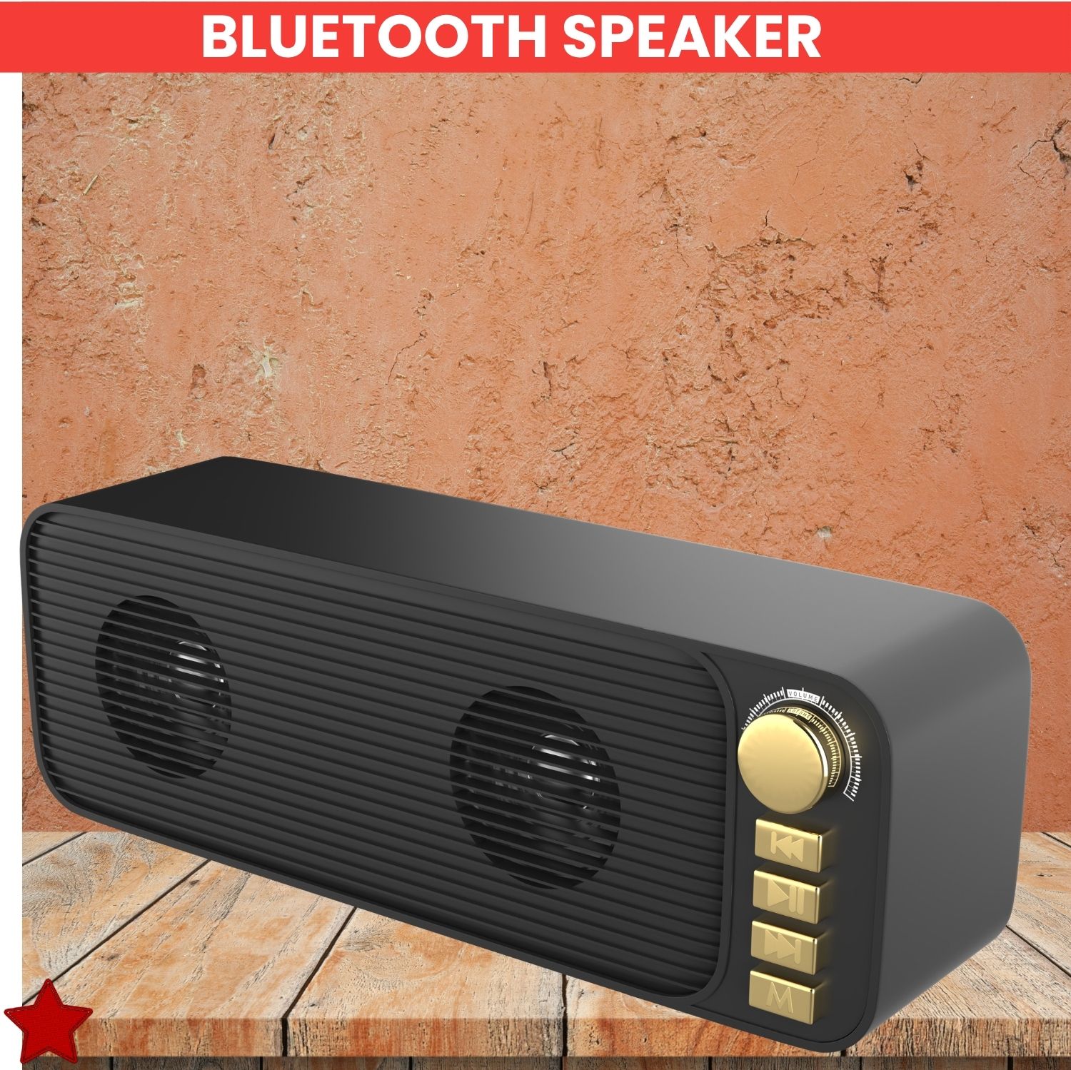 SACRO Shehnsha (PORTABLE BLUETOOTH DESKTOP SPEAKER) With Dynamic Thunder SoundQQ351 40 W Bluetooth Laptop/Desktop Speaker-image-48