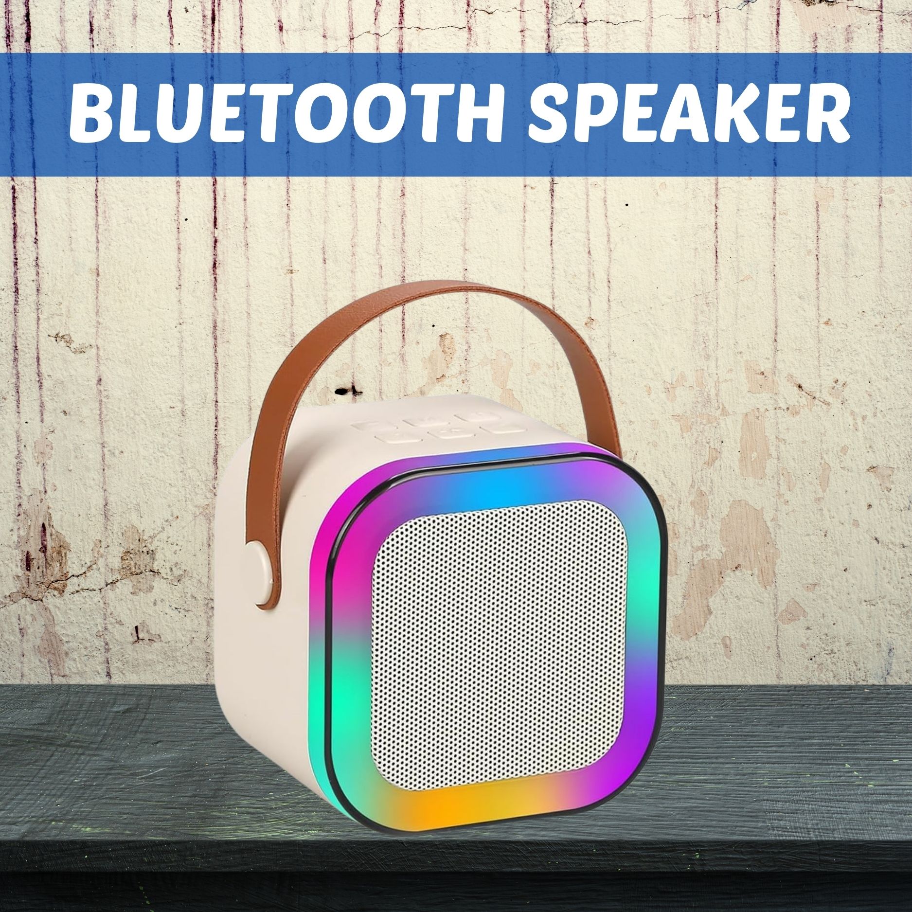 clairbell w12 (portable wireless bluetooth speaker) dynamic thunder sound & rgb lighte213 10 w bluetooth laptop/desktop speaker