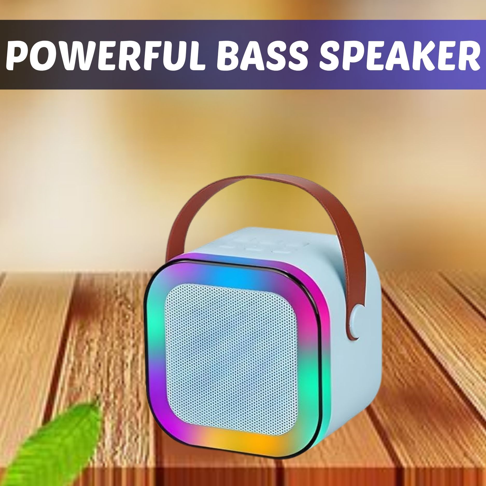FRONY W12 (PORTABLE WIRELESS BLUETOOTH SPEAKER) Dynamic Thunder Sound & RGB LightW481 10 W Bluetooth Laptop/Desktop Speaker-image-44