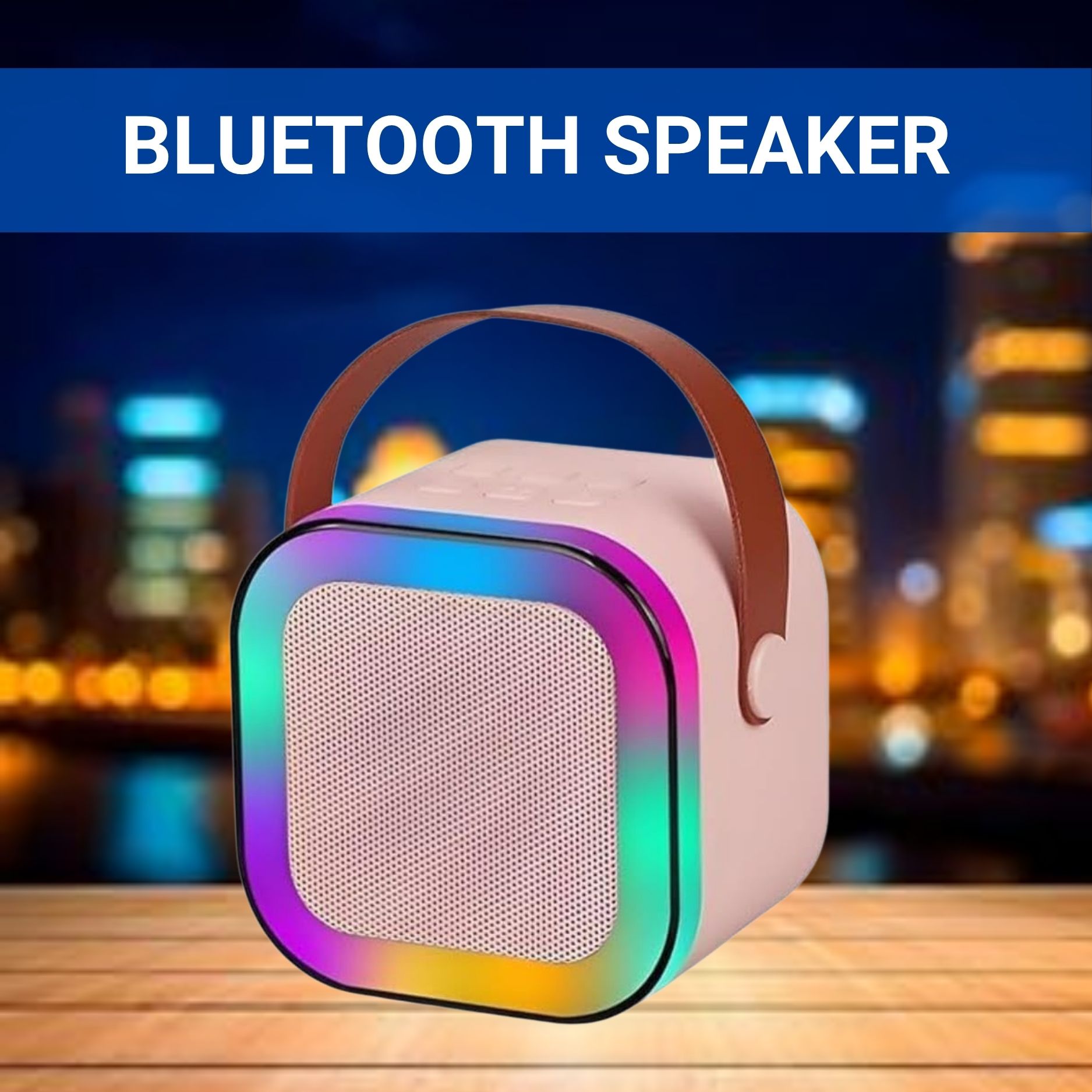 frony w12 (portable wireless bluetooth speaker) dynamic thunder sound & rgb lightw393 10 w bluetooth laptop/desktop speaker