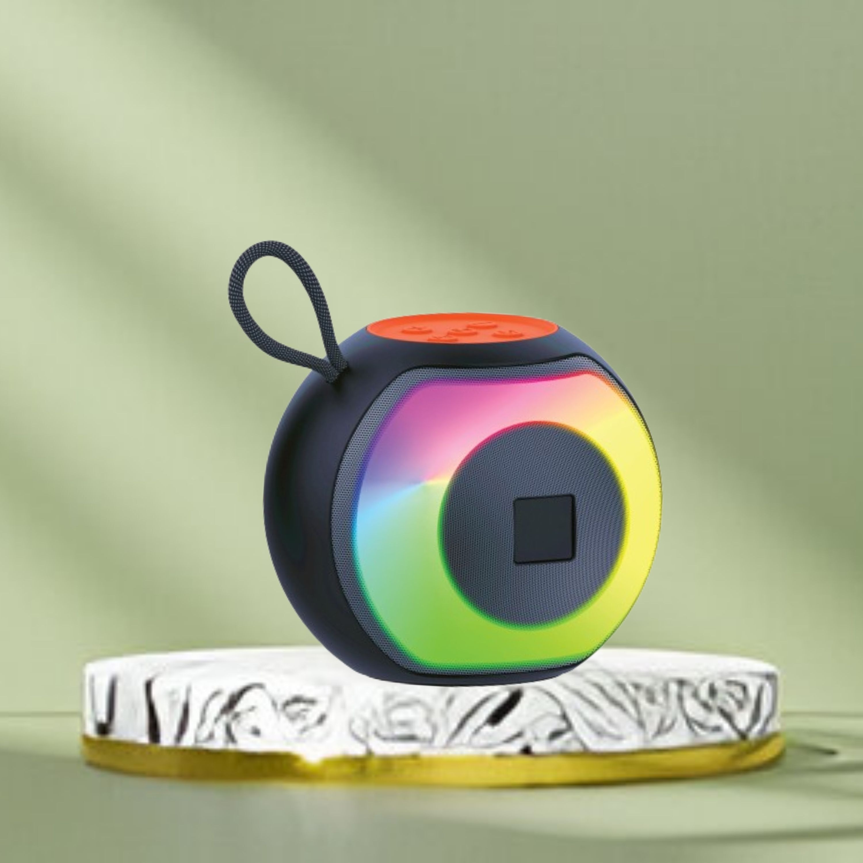 SACRO Pearl (PORTABLE SMART DESKTOP SPEAKER) Dynamic Thunder Sound 1500mAh BatteryE7 12 W Bluetooth Laptop/Desktop Speaker image 1