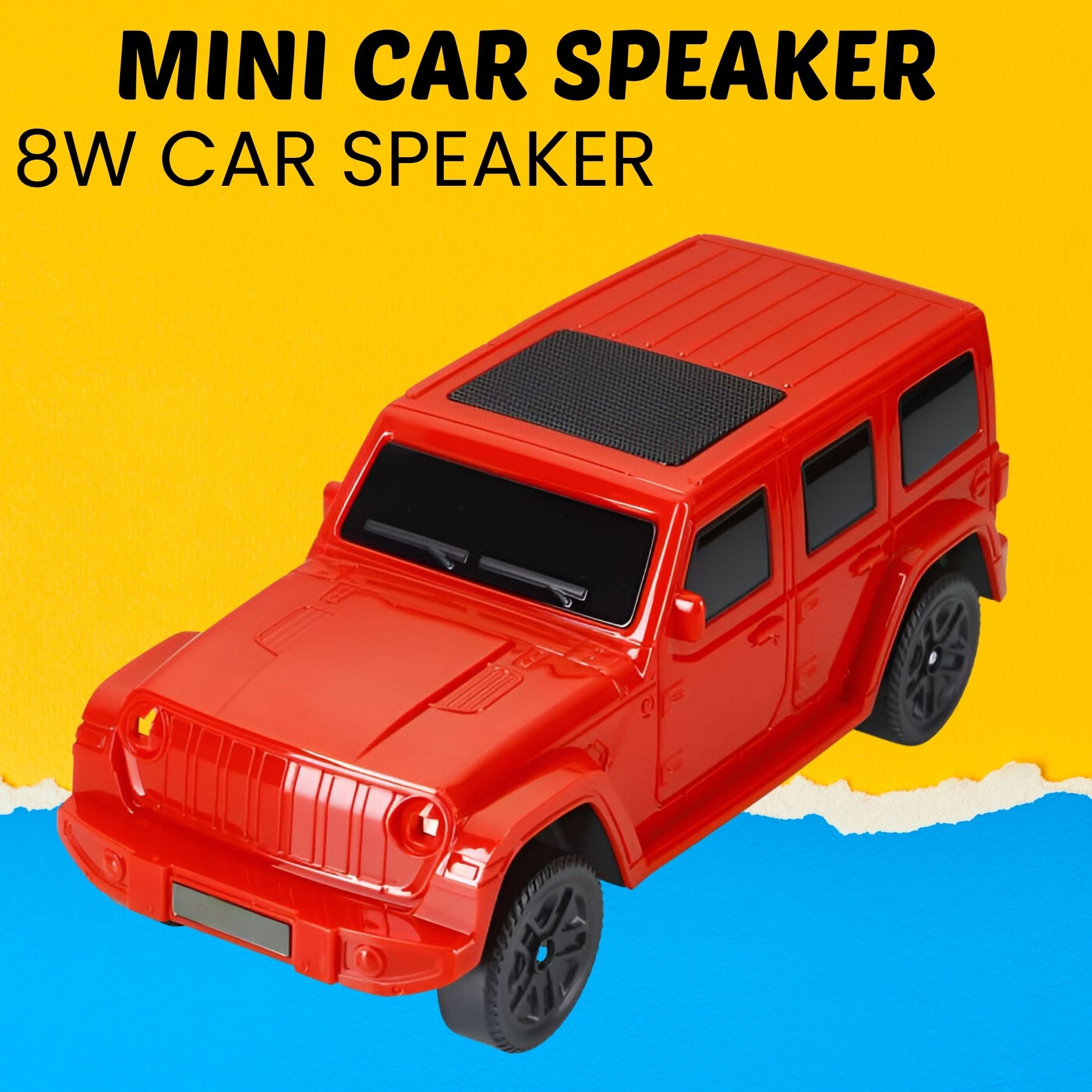 GUGGU F7 (WIRELESS BLUETOOTH SPEAKER) Car Speaker, 5.1 Stereo Powerful SoundF469 5 W Bluetooth Laptop/Desktop Speaker-image-41