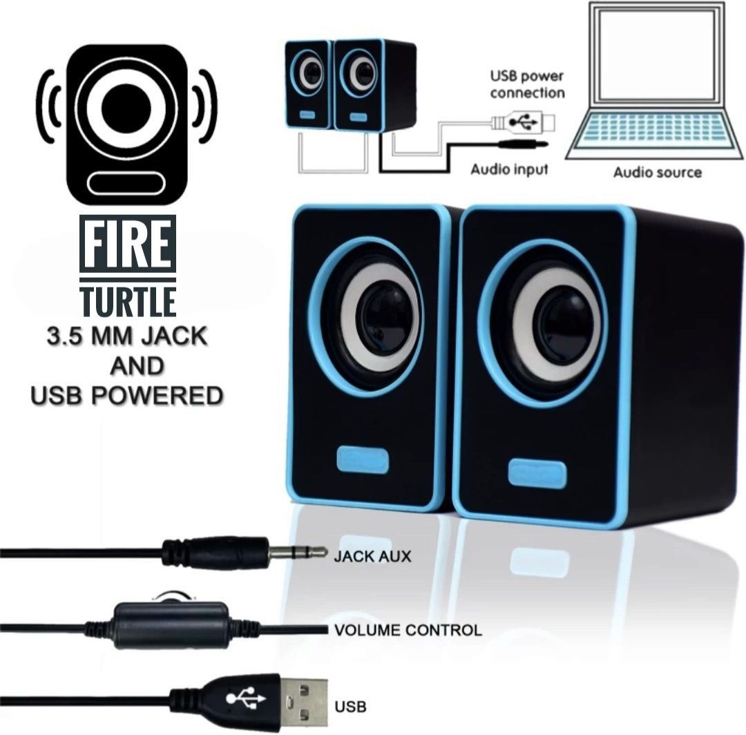 fire turtle Bass Sub woofer for PC Laptop /Desktop Speaker 6 W Laptop/Desktop Speaker