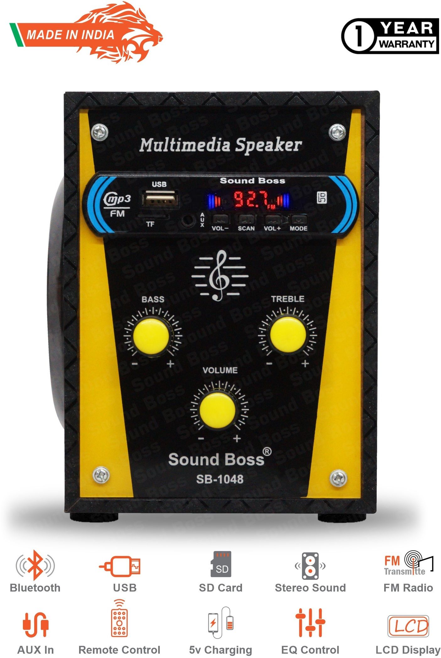 Sound Boss SB-1048 20 W Bluetooth Laptop/Desktop Speaker-image-4