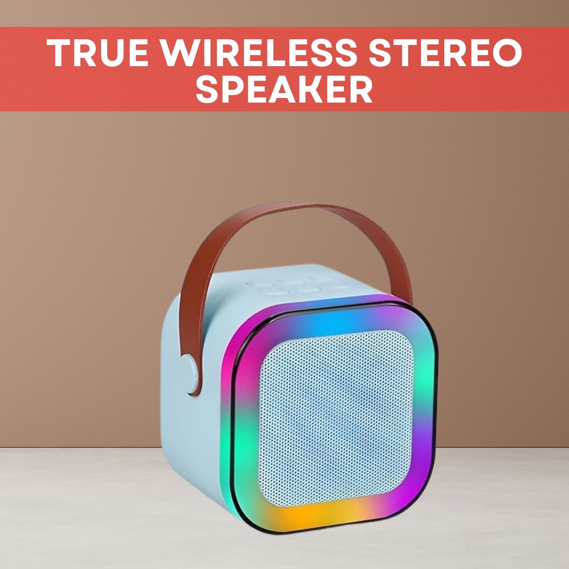 sacro w12 (portable wireless bluetooth speaker) dynamic thunder sound & rgb lightq472 10 w bluetooth laptop/desktop speaker