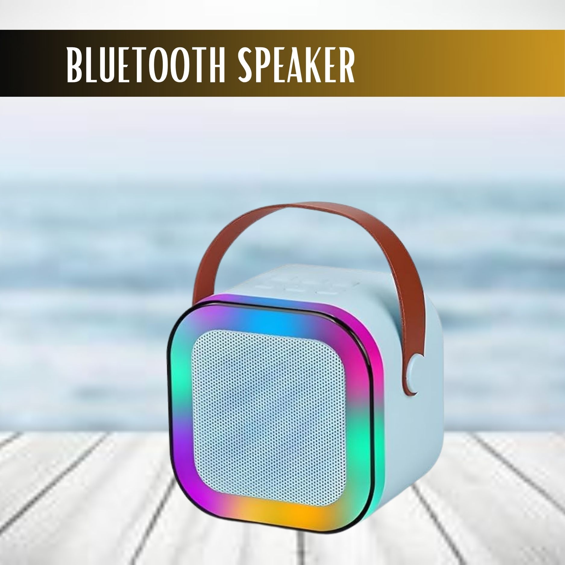 FRONY W12 (PORTABLE WIRELESS BLUETOOTH SPEAKER) Dynamic Thunder Sound & RGB LightW245 10 W Bluetooth Laptop/Desktop Speaker-image-11