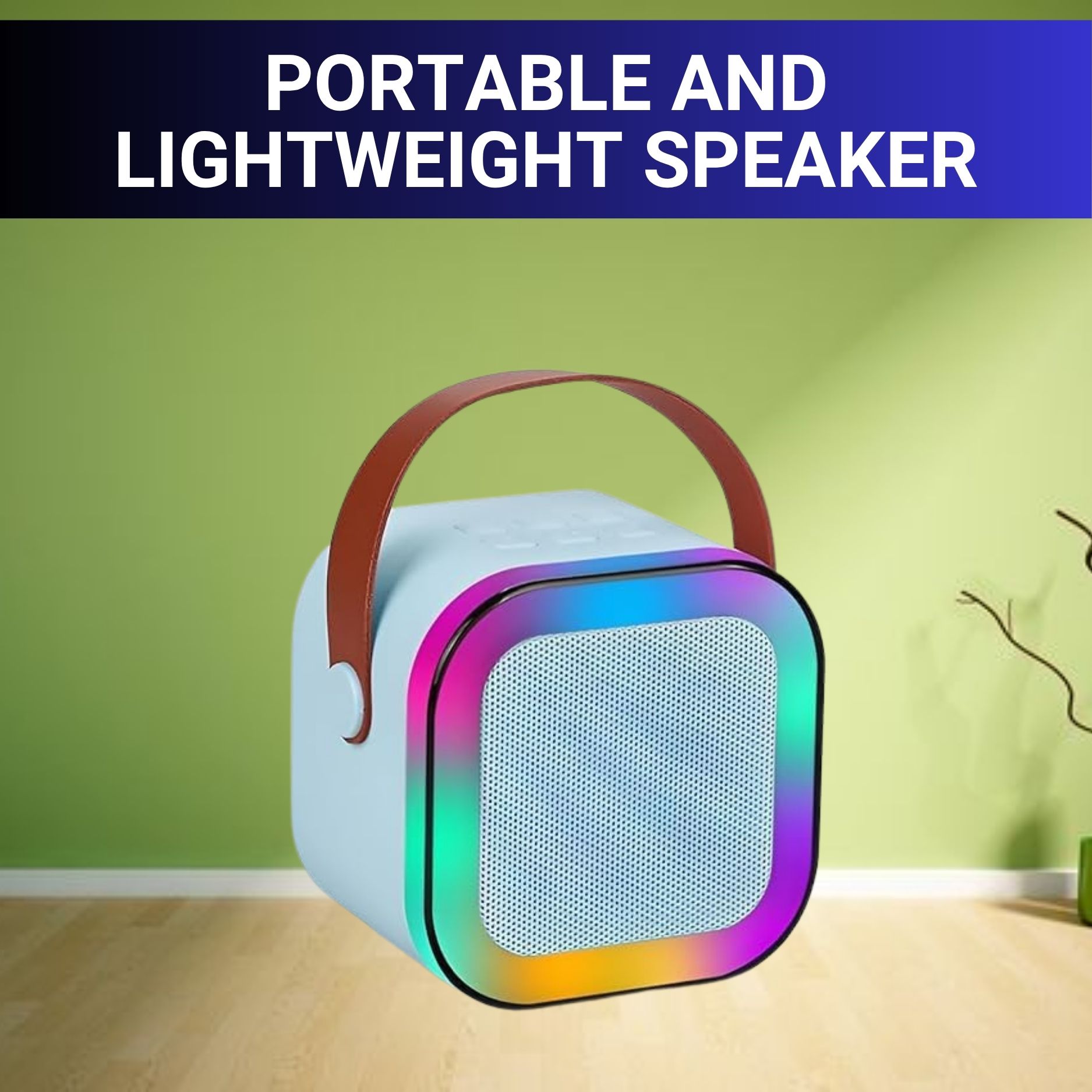 YAROH W12 (PORTABLE WIRELESS BLUETOOTH SPEAKER) Dynamic Thunder Sound & RGB LightX150 10 W Bluetooth Laptop/Desktop Speaker-image-43