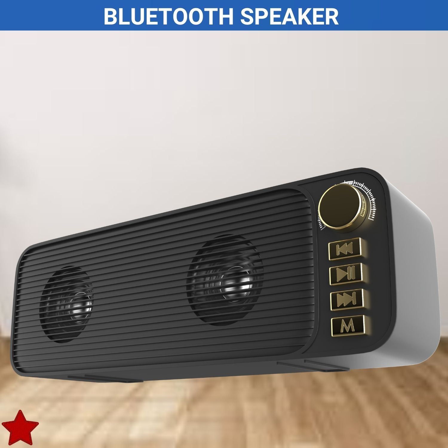 SACRO Shehnsha (PORTABLE BLUETOOTH DESKTOP SPEAKER) With Dynamic Thunder SoundEQ473 40 W Bluetooth Laptop/Desktop Speaker-image-44