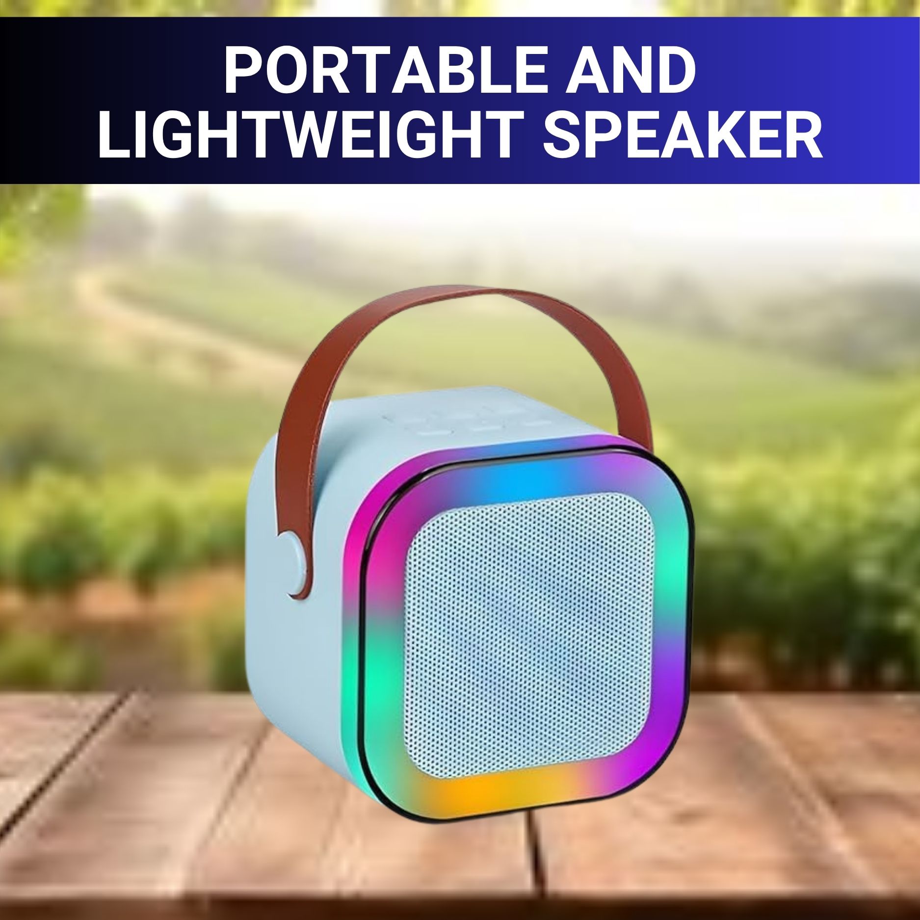 GUGGU W12 (PORTABLE WIRELESS BLUETOOTH SPEAKER) Dynamic Thunder Sound & RGB LightI284 10 W Bluetooth Laptop/Desktop Speaker-image-45