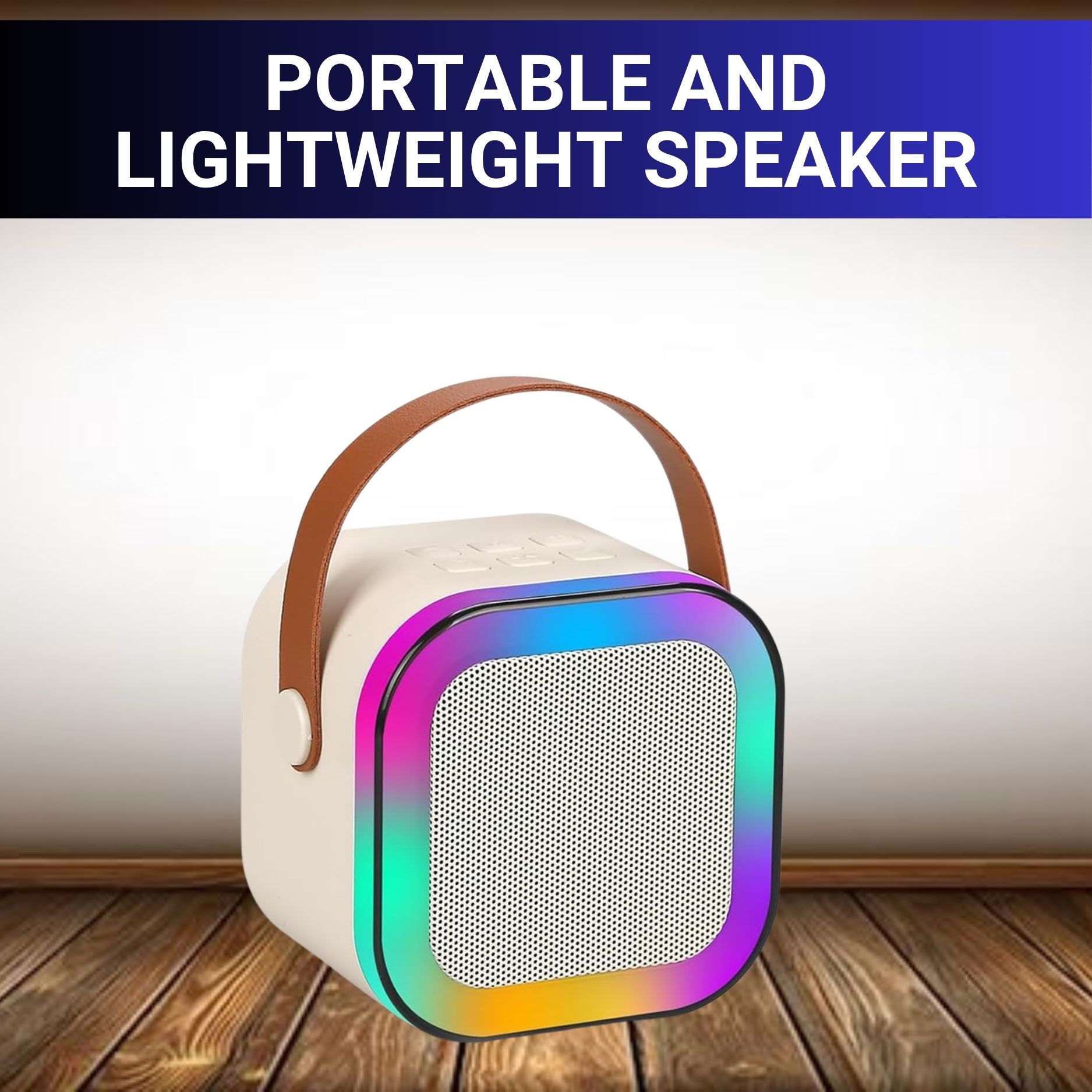 clairbell w12 (portable wireless bluetooth speaker) dynamic thunder sound & rgb lightr40 10 w bluetooth laptop/desktop speaker