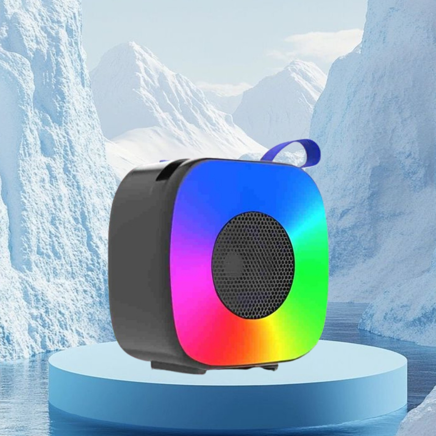 SACRO Sonic (PORTABLE DESKTOP SPEAKER) Deep Bass Sound with Dynamic LED LightE452 10 W Bluetooth Laptop/Desktop Speaker image 1