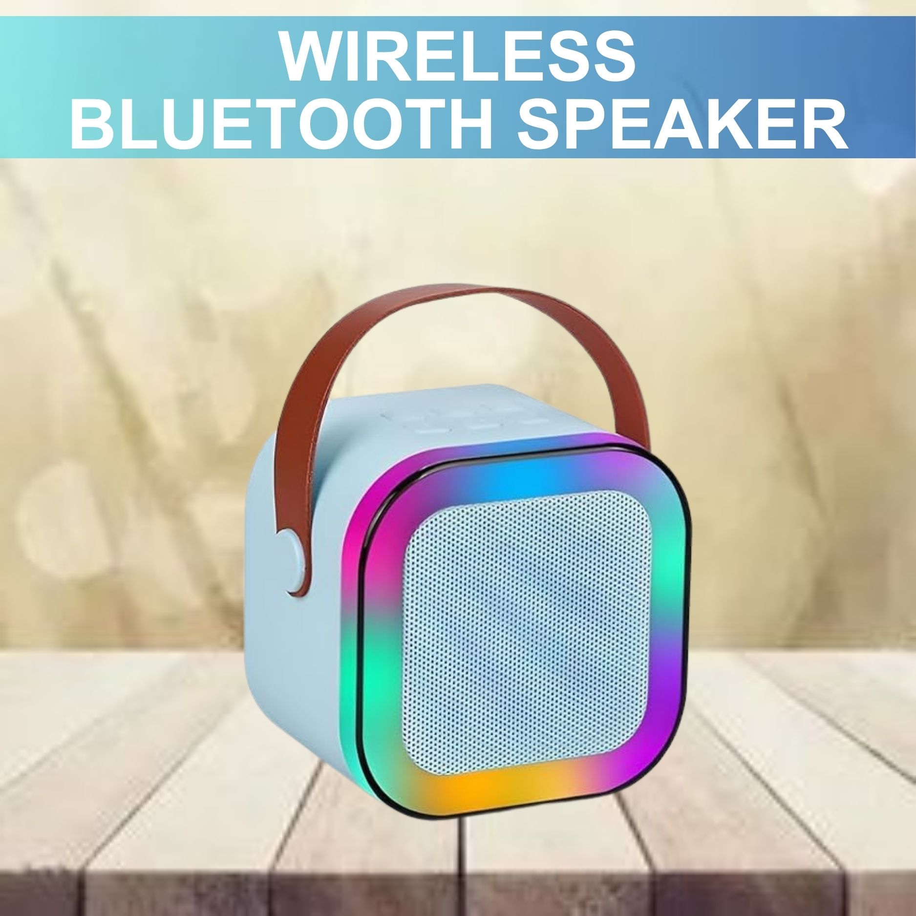 FRONY W12 (PORTABLE WIRELESS BLUETOOTH SPEAKER) Dynamic Thunder Sound & RGB LightW293 10 W Bluetooth Laptop/Desktop Speaker-image-40