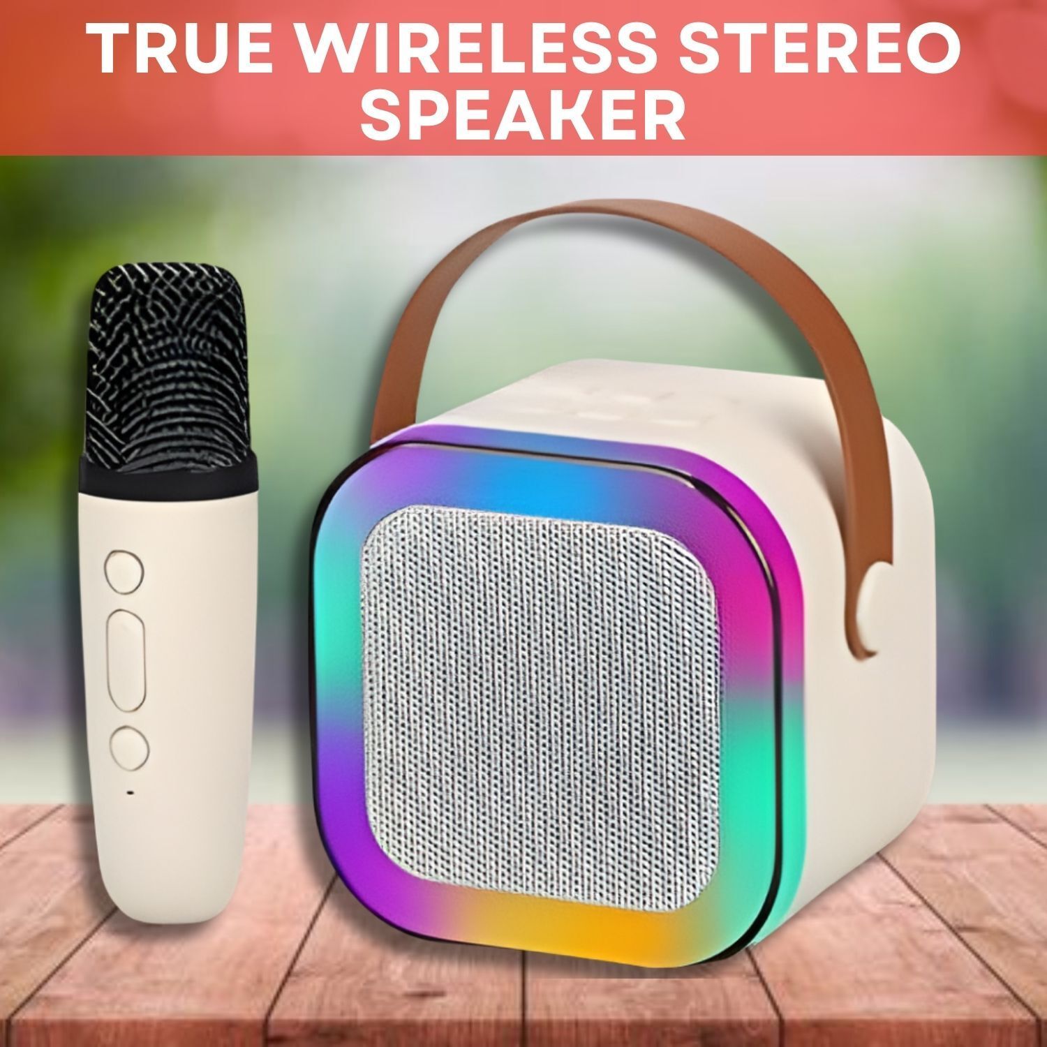 SS Store K12 (PORTABLE BLUETOOTH SPEAKER)Deep Bass Sound With Karaoke Mic & RGB LightE248 10 W Bluetooth Laptop/Desktop Speaker