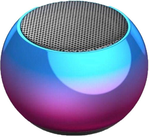 DHAN GRD Top Quality Boost 4 Colorful Wireless Mini Electroplating Round Steel Speaker 10 W Bluetooth Speaker image 1
