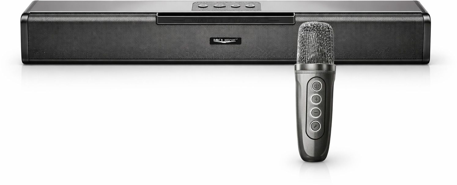 fire turtle Portable Wireless Soundbar Speaker with Karaoke Mic Deep Bass for Party & Home 15 W Bluetooth Speaker-image-43