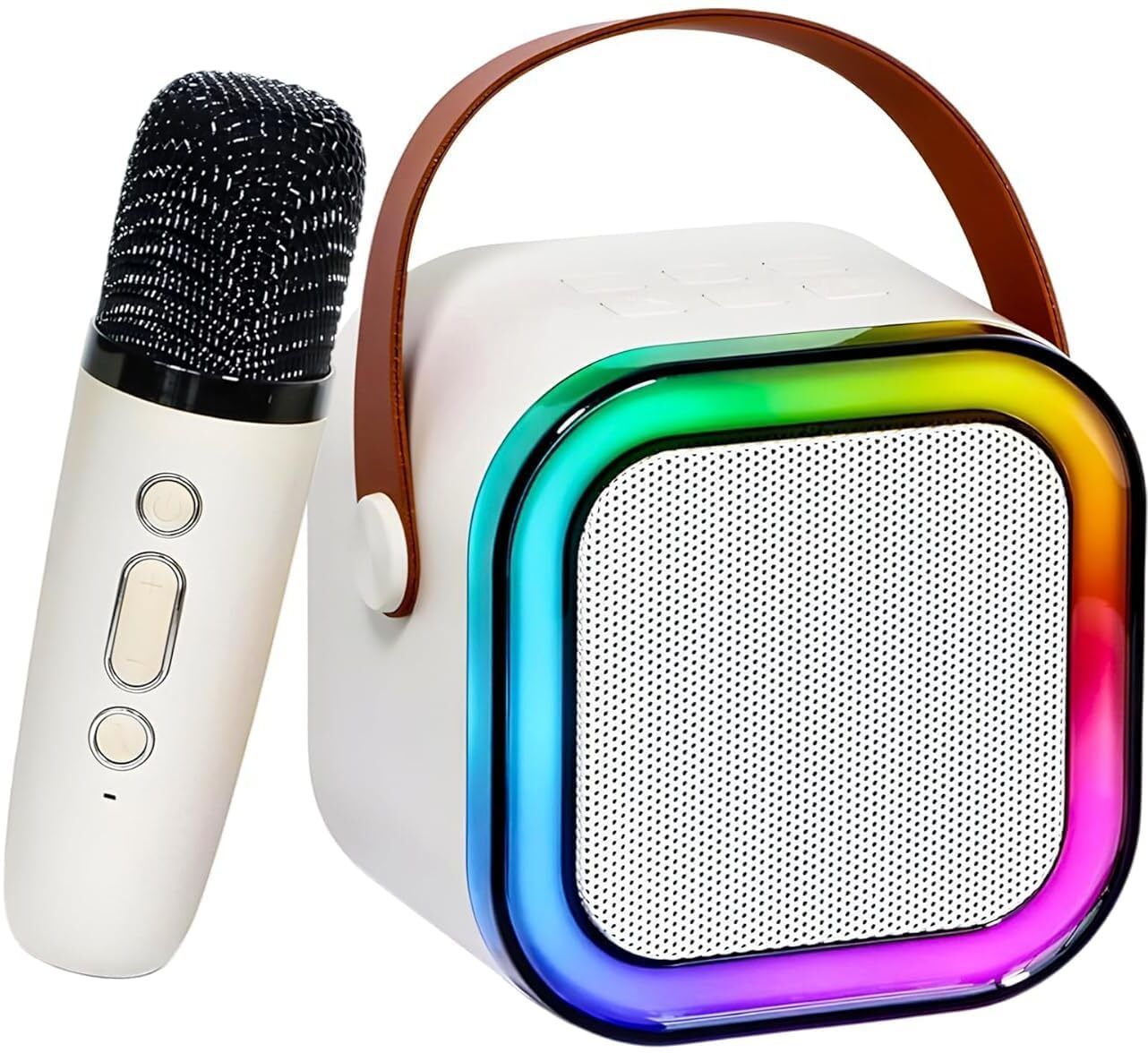Rechargeable Wireless Portable Bluetooth Speaker with Microphone & LED Light Microphone-image-49