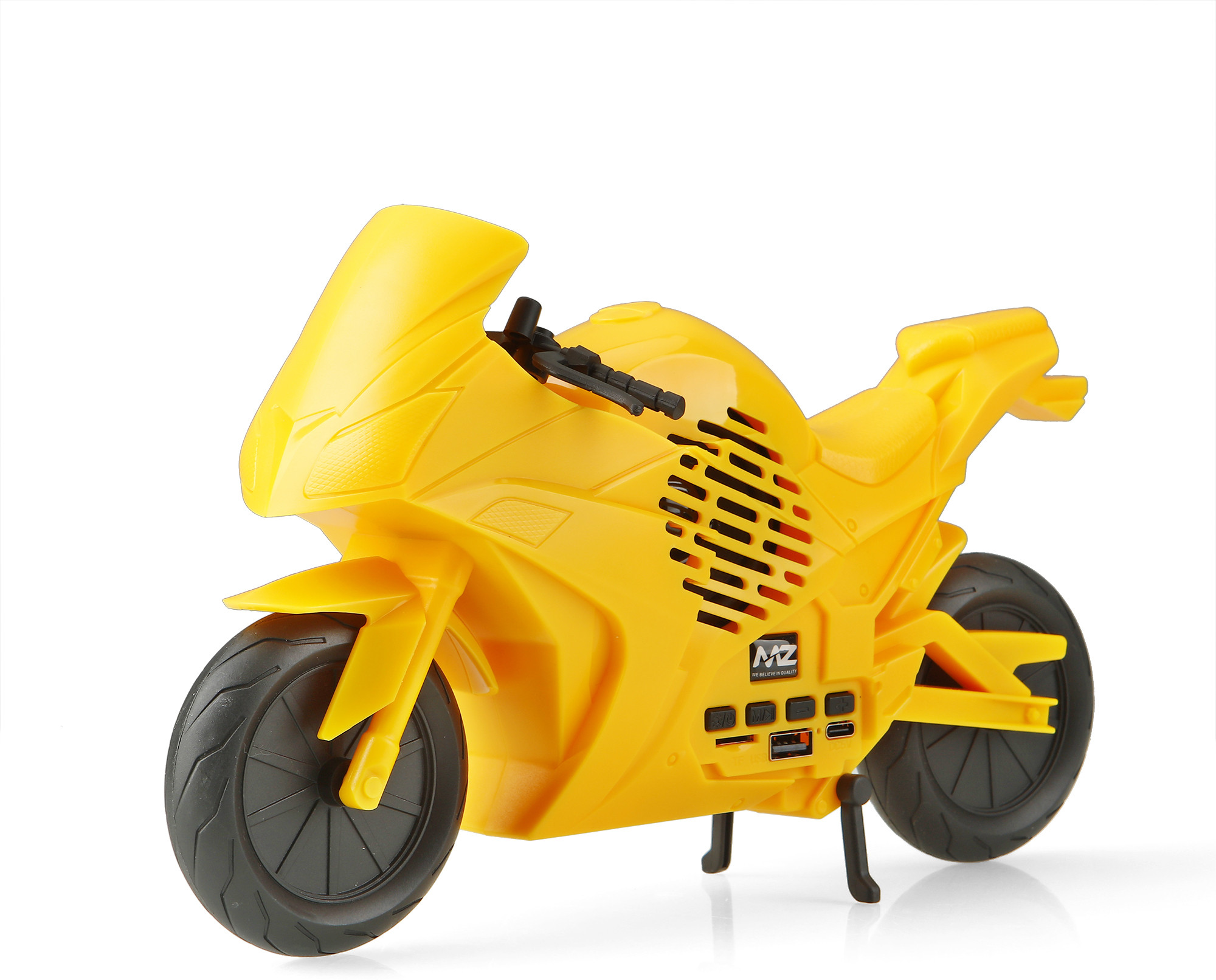MZ F8 (PORTABLE BLUETOOTH SPEAKER) Dynamic Thunder Sound 1200mAh,Sports Bike Design 5 W Bluetooth Speaker image 1