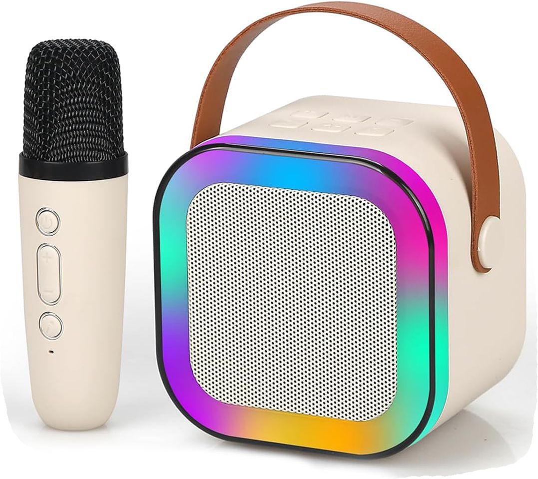 ANY KART Portable Bluetooth Karaoke Speaker with Mic, LED Lights, Rechargeable Battery 5 W Bluetooth Speaker-image-10
