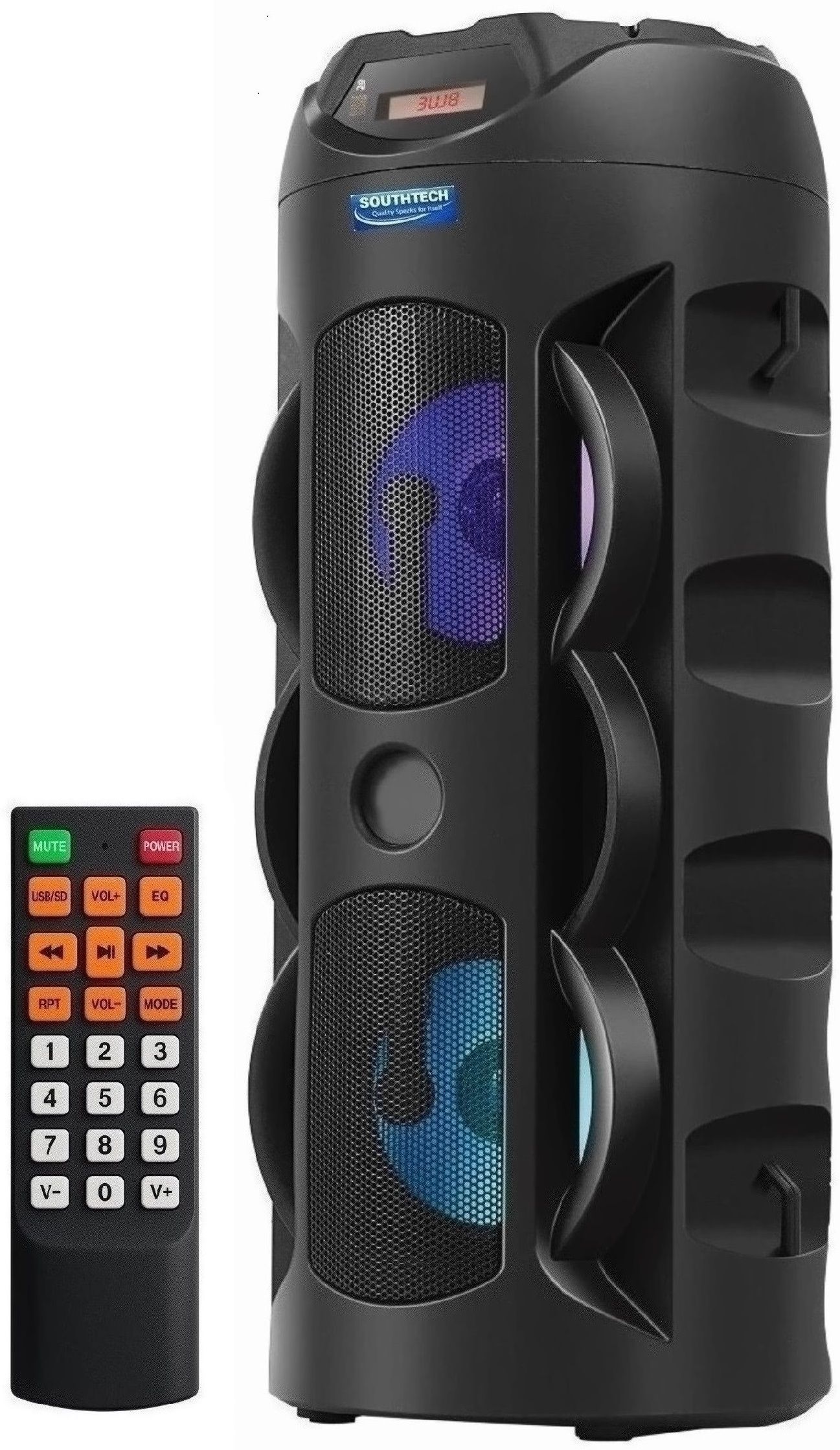 SOUTHTECH DHOOM Bluetooth Party Tower Speaker|Dual Driver|RGB Lights|Remote| 40 W Bluetooth Party Speaker-image-34