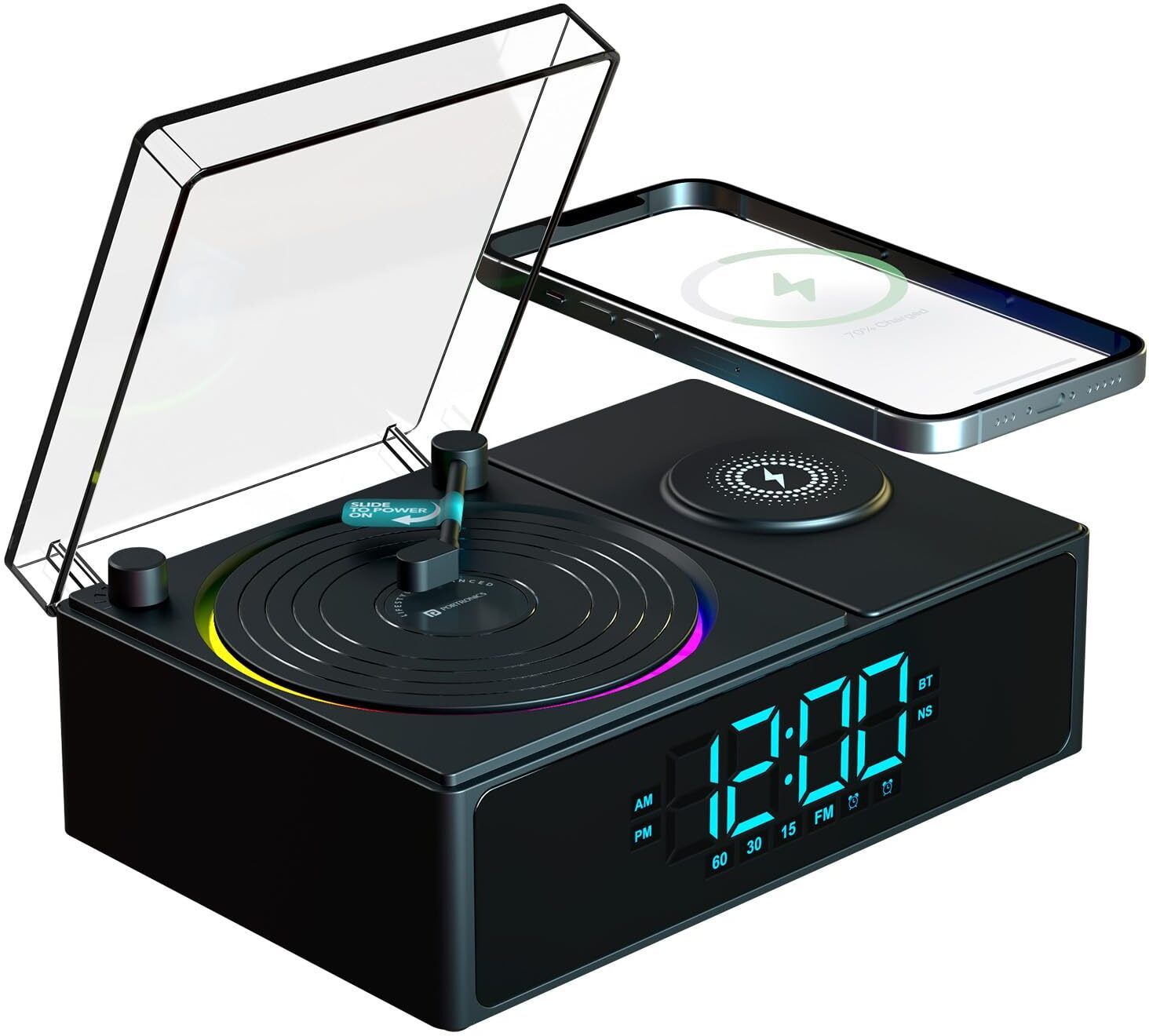 Portronics Soundflow 5W HD Sound Retro Design Bluetooth Speaker,15W Wireless Charging 5 W Bluetooth Speaker-picture-11