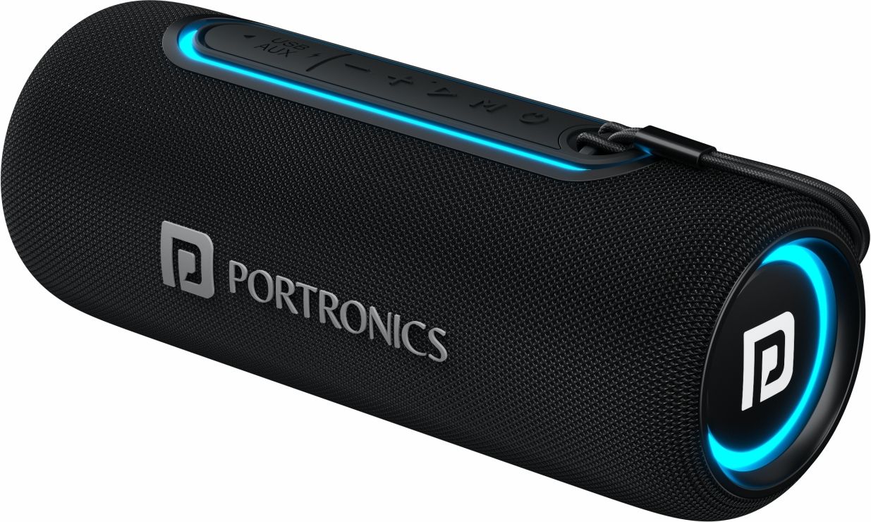 Portronics Resound 2 HD Sound with Mic, RGB Lights, TWS Pairing, vBT 5.3, IPX5 15 W Bluetooth Speaker-image-43