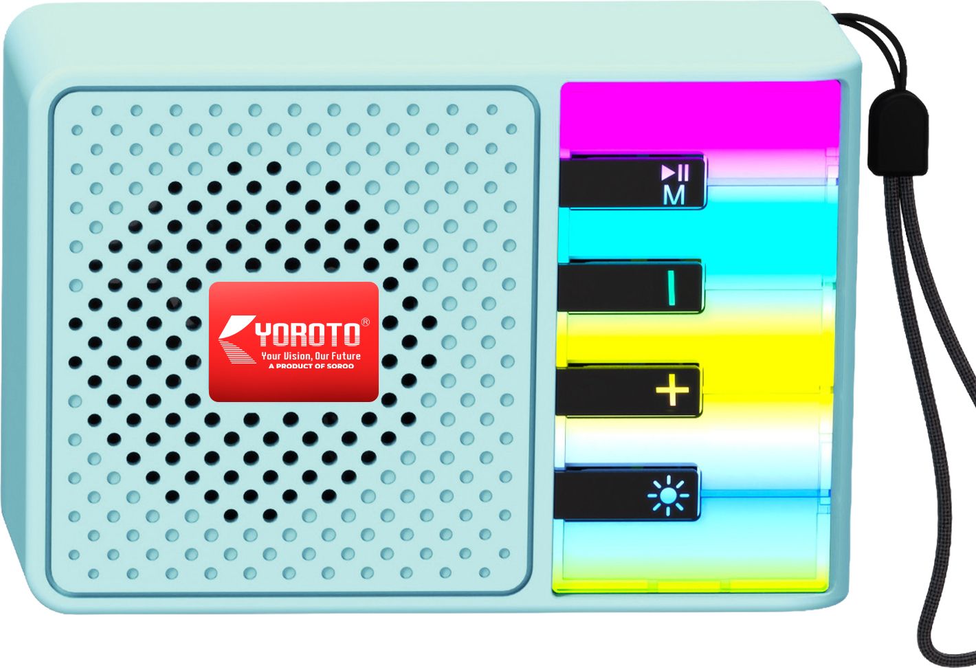 YOROTO Portable Speaker With Thunder Sound and High Bass RGB Speaker 10 W Bluetooth Speaker-image-43