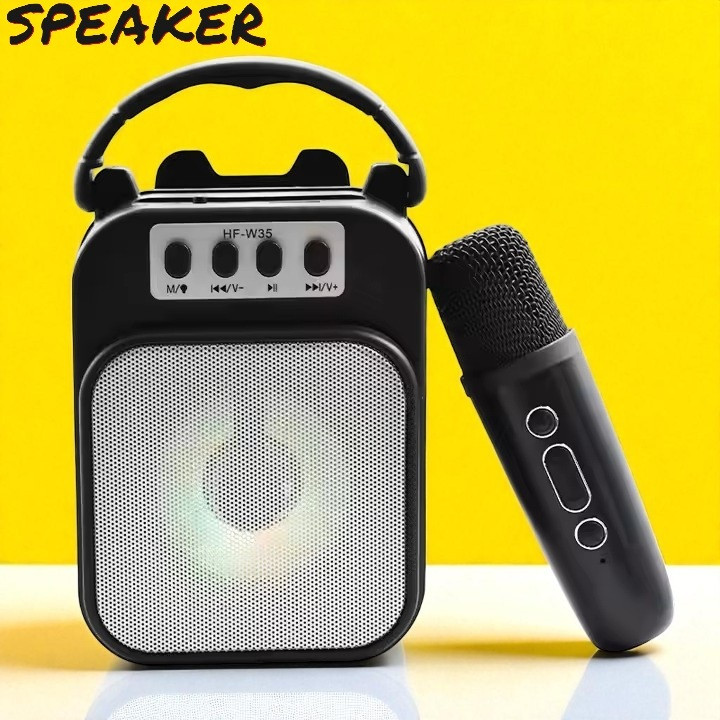 Nilesawar A85 Bluetooth Singing Microphone with Built-in Speaker – Party-Ready Mic 5 W Bluetooth Speaker image 1