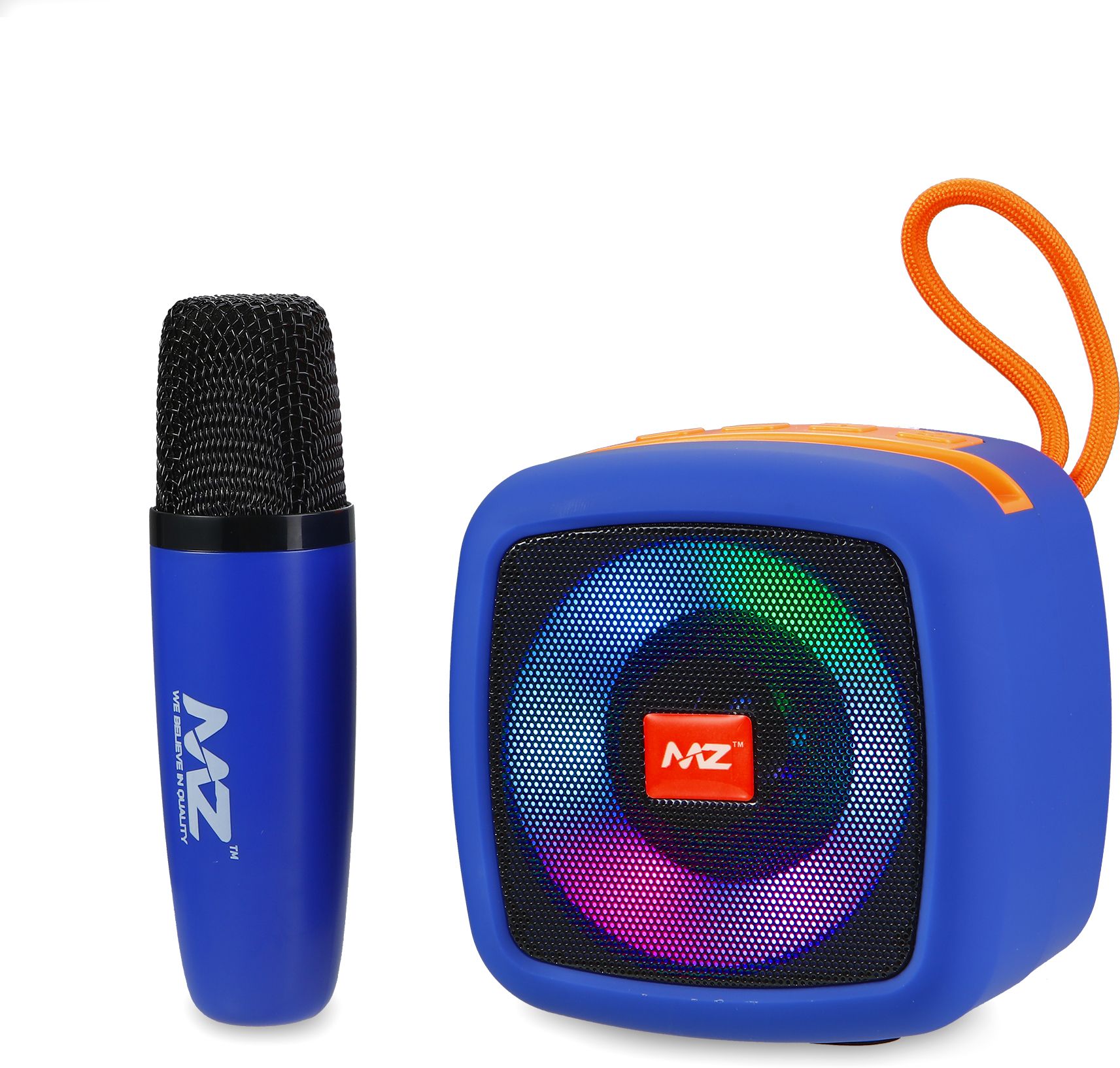 MZ S660-BLUETOOTH PORTABLE SPEAKER Thunder Dynamic Sound Wireless Mic RGB Light 5 W Bluetooth Speaker-image-23