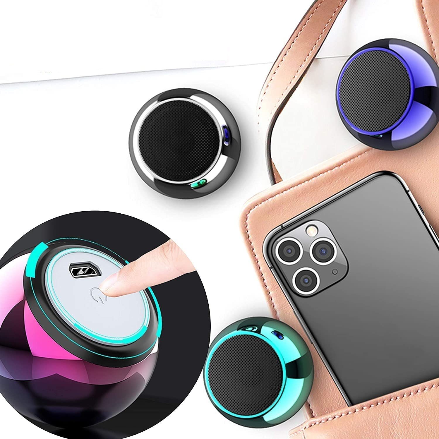 NPU 3D Smart Splashproof Bluetooth Speaker For Home, Outdoor Activities _148 Speaker Mod