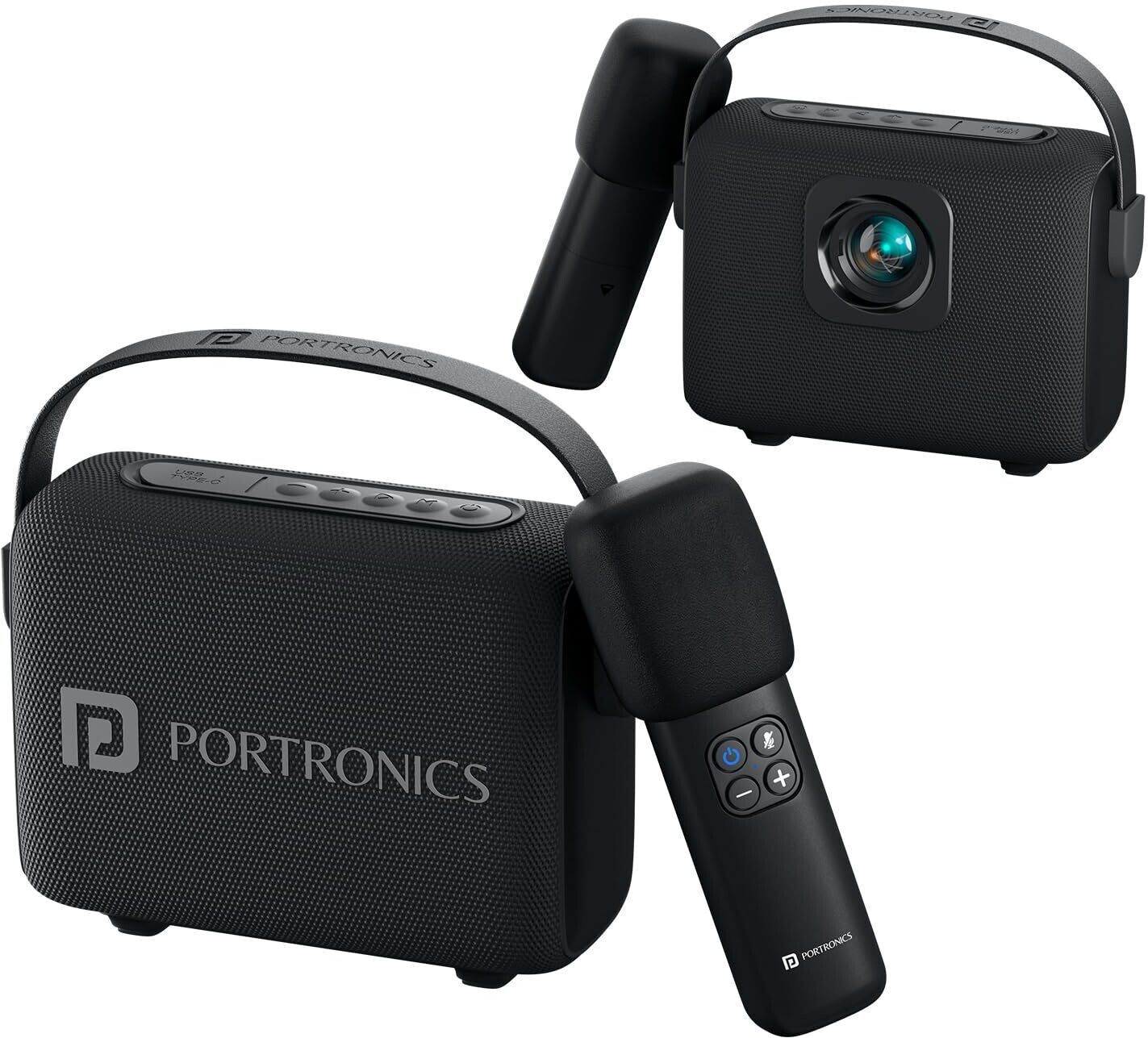 Portronics Resonate 2 14W Bluetooth Speaker With Wireless Karaoke Mic, LED Projection Light 14 W Bluetooth Speaker-image-43